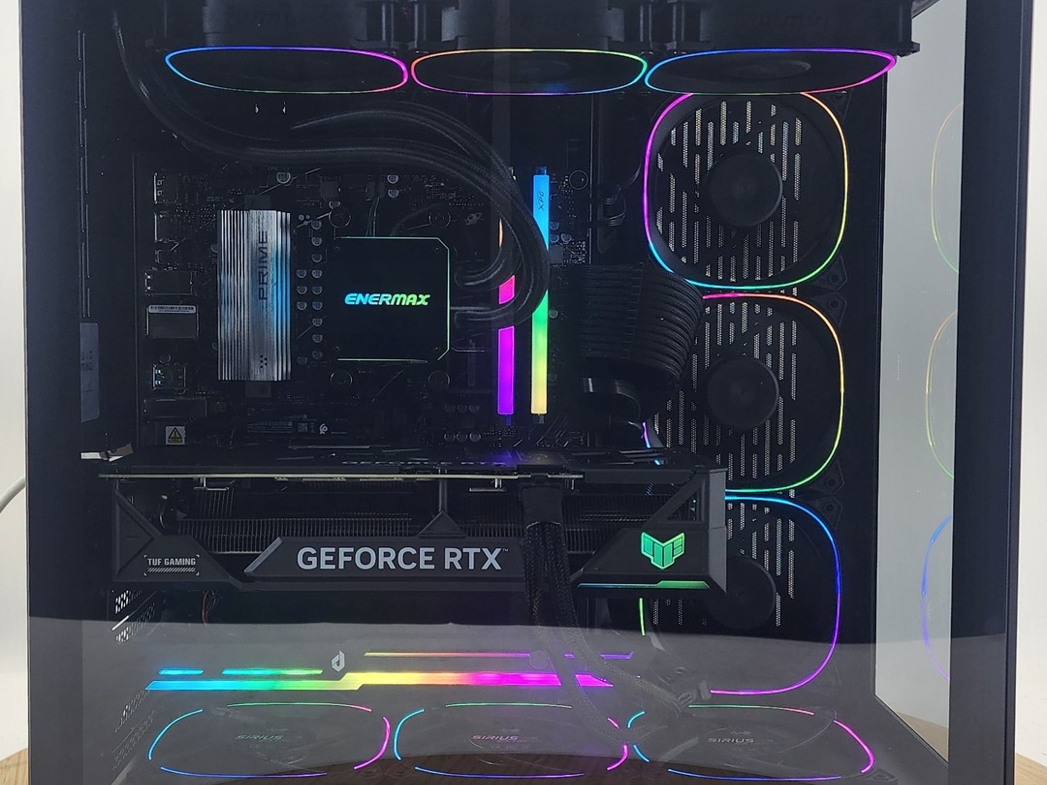 Gaming PC Ryzen 7 7800X3D 32GB RAM 1TB SSD RTX 4070 Ti SUPER 16GB Windows 11 Computer