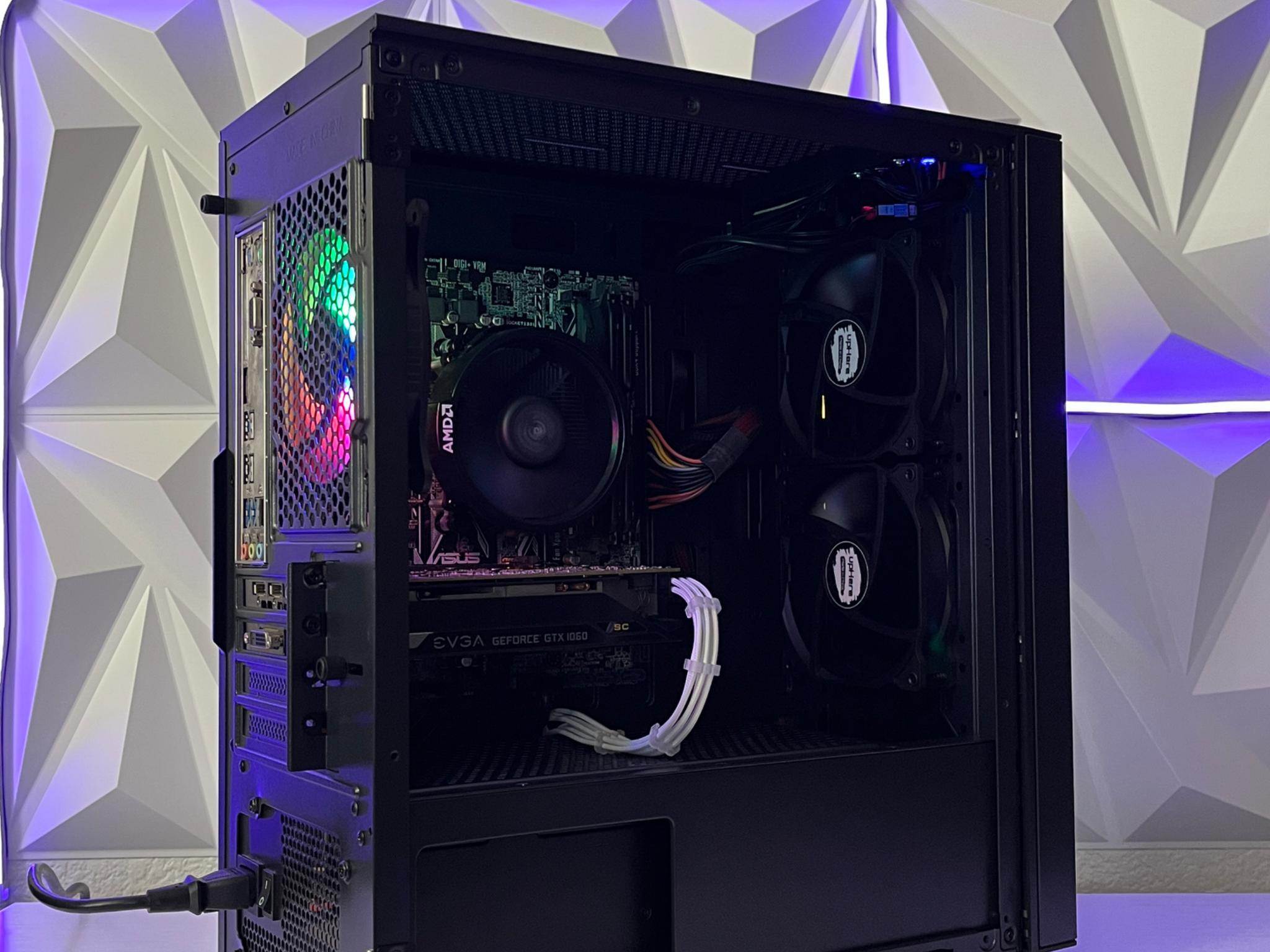 GTX 1060 6GB, Ryzen 5 2600, 16GB RAM | Black Gaming Computer/PC