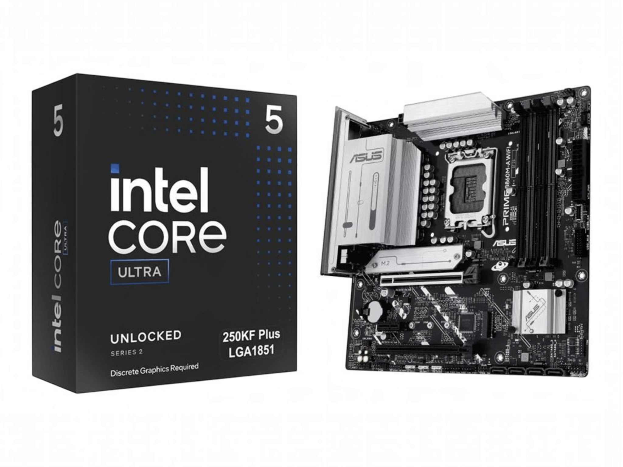 Intel Core Ultra 5 250KF Plus + Asus B860M-A Prime WI-FI (CPU + Motherboard Bundle)