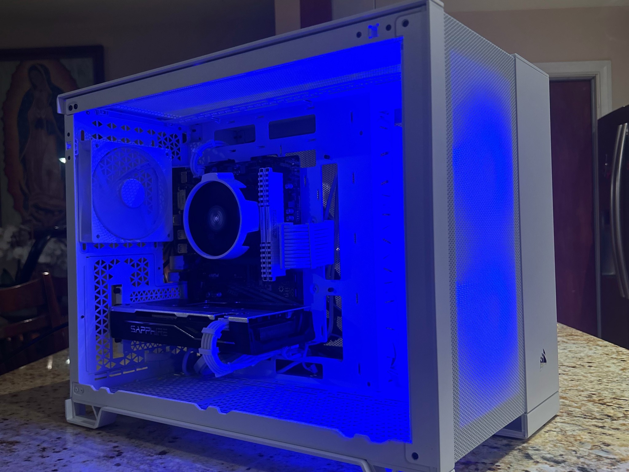 White Budget Gaming PC | RX 580 8GB | RYZEN 5 3600 | 16GB RAM | 500GB SSD| WIN 11 PRO