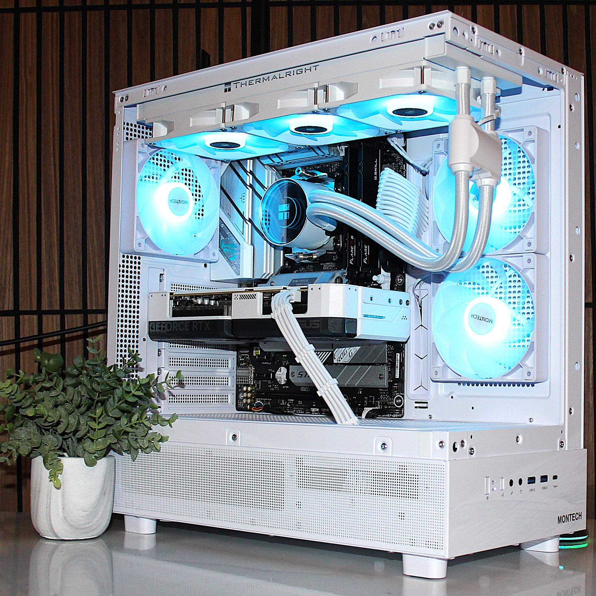 💻 RTX 4070 Gaming PC 💻| ROG STRIX | Ryzen 5 7600X | DDR5 | 32GB RAM | White Build | WiFI/BT WIN11