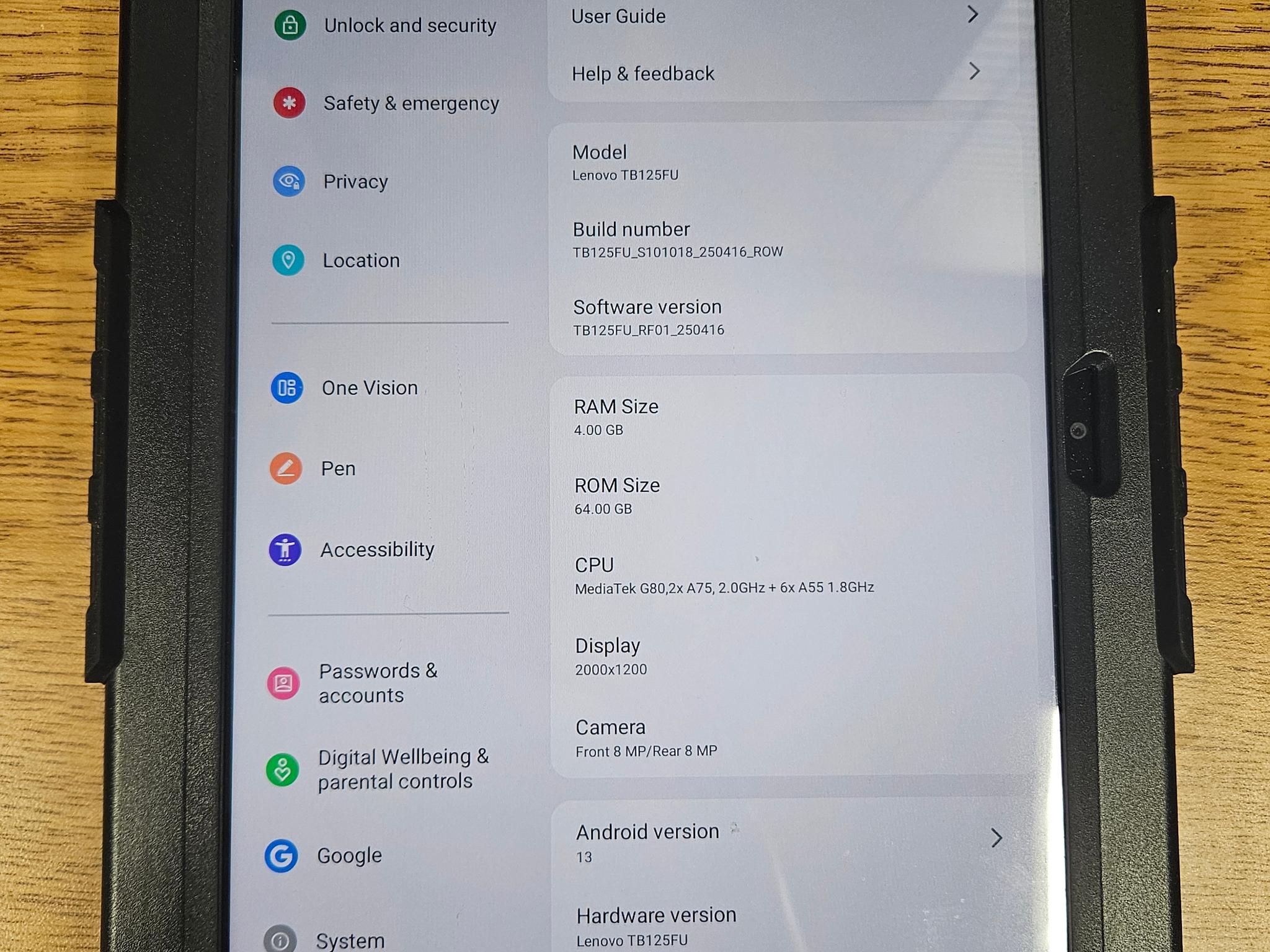 Lenovo Tab M10 Plus 3rd Gen Tablet with Case