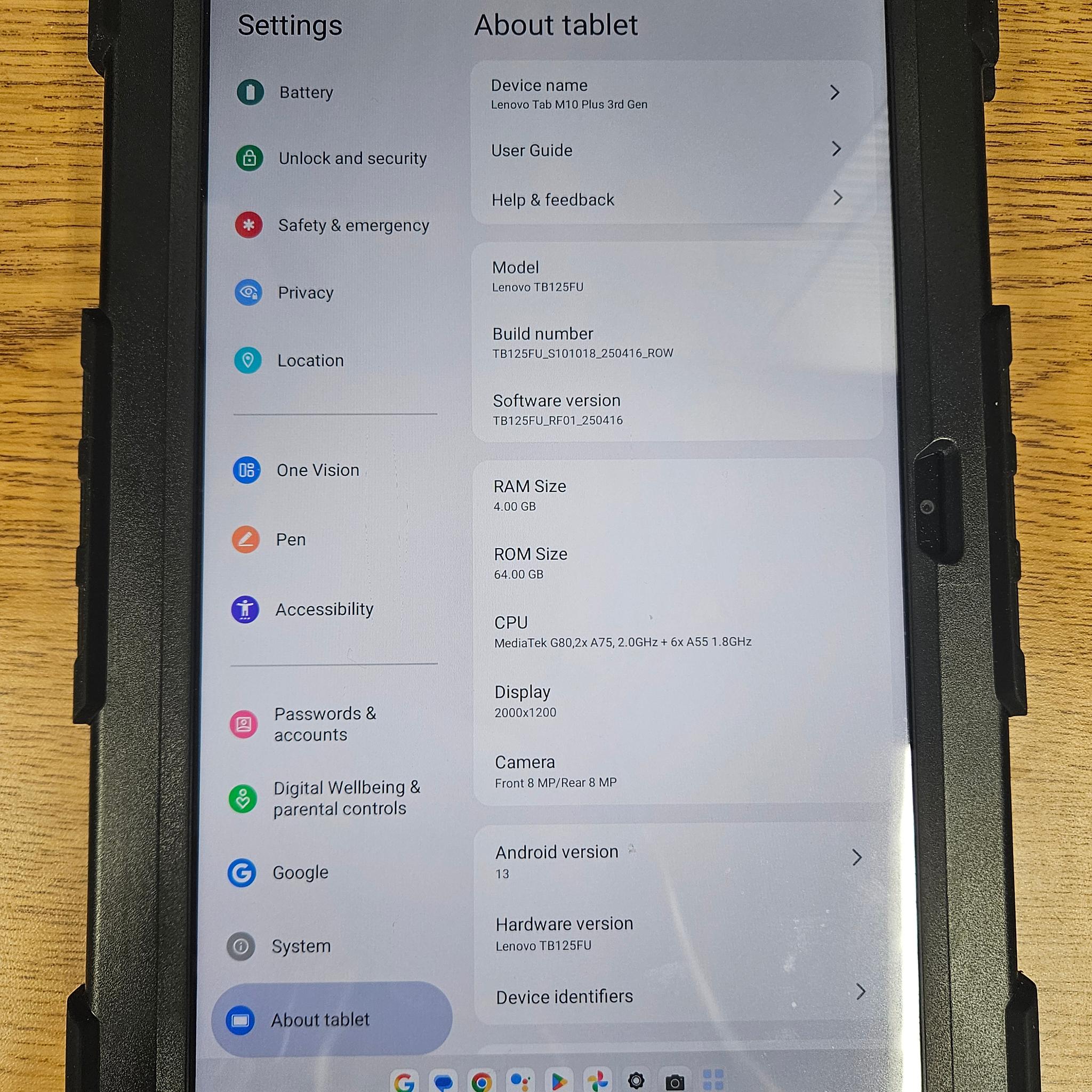 Lenovo Tab M10 Plus 3rd Gen Tablet with Case