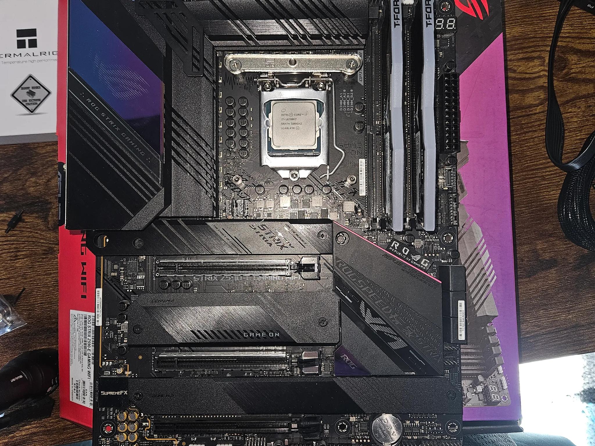 ROG z590-E + 10700kf + T-Force 3600mhz 2x16gb ram combo!