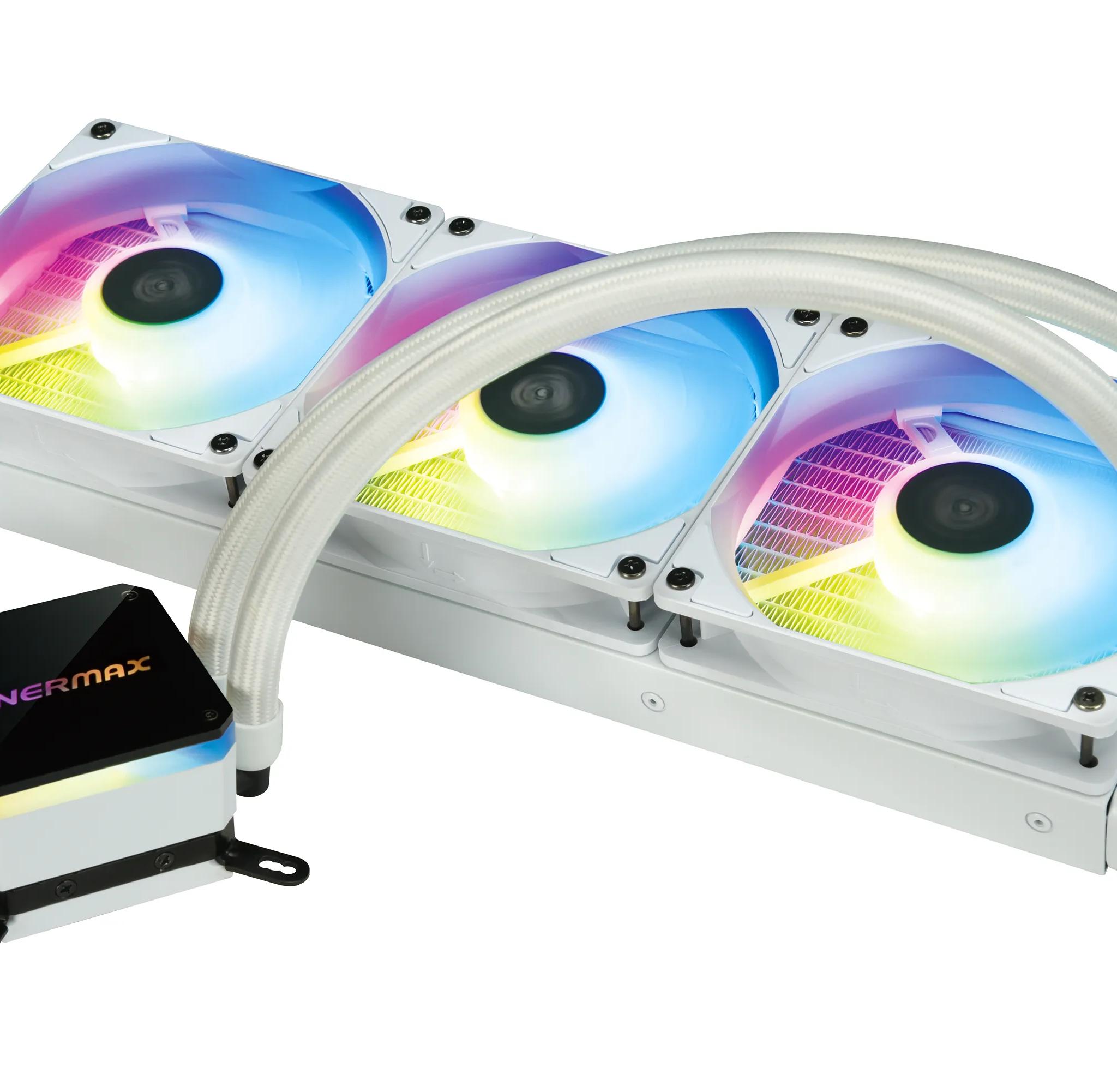 Enermax LIQMAX III 360mm ARGB AIO CPU Liquid Cooler White -  LGA 1700 & AM5 Kit Included