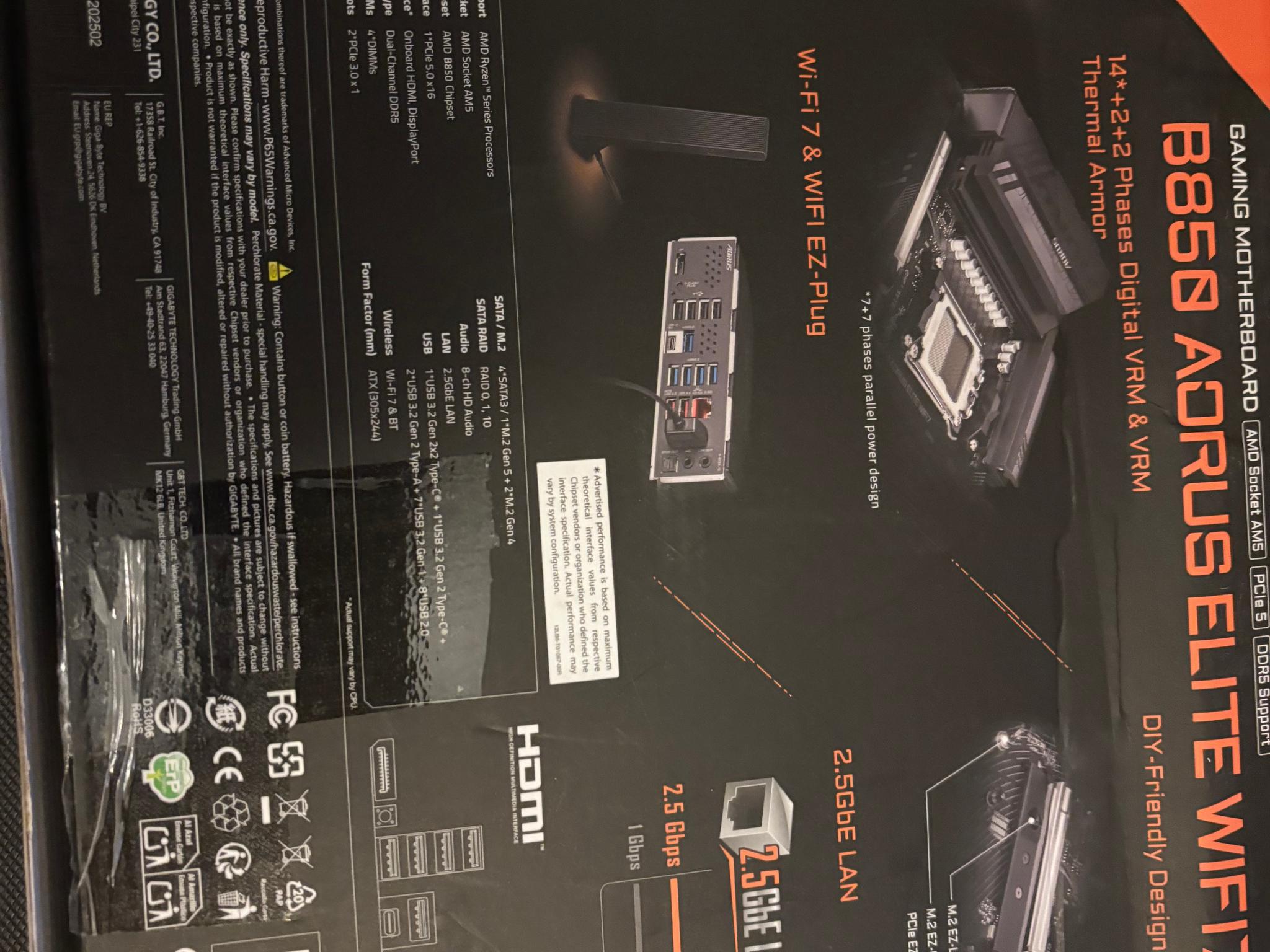 Aorus B850 Elite Wifi 7