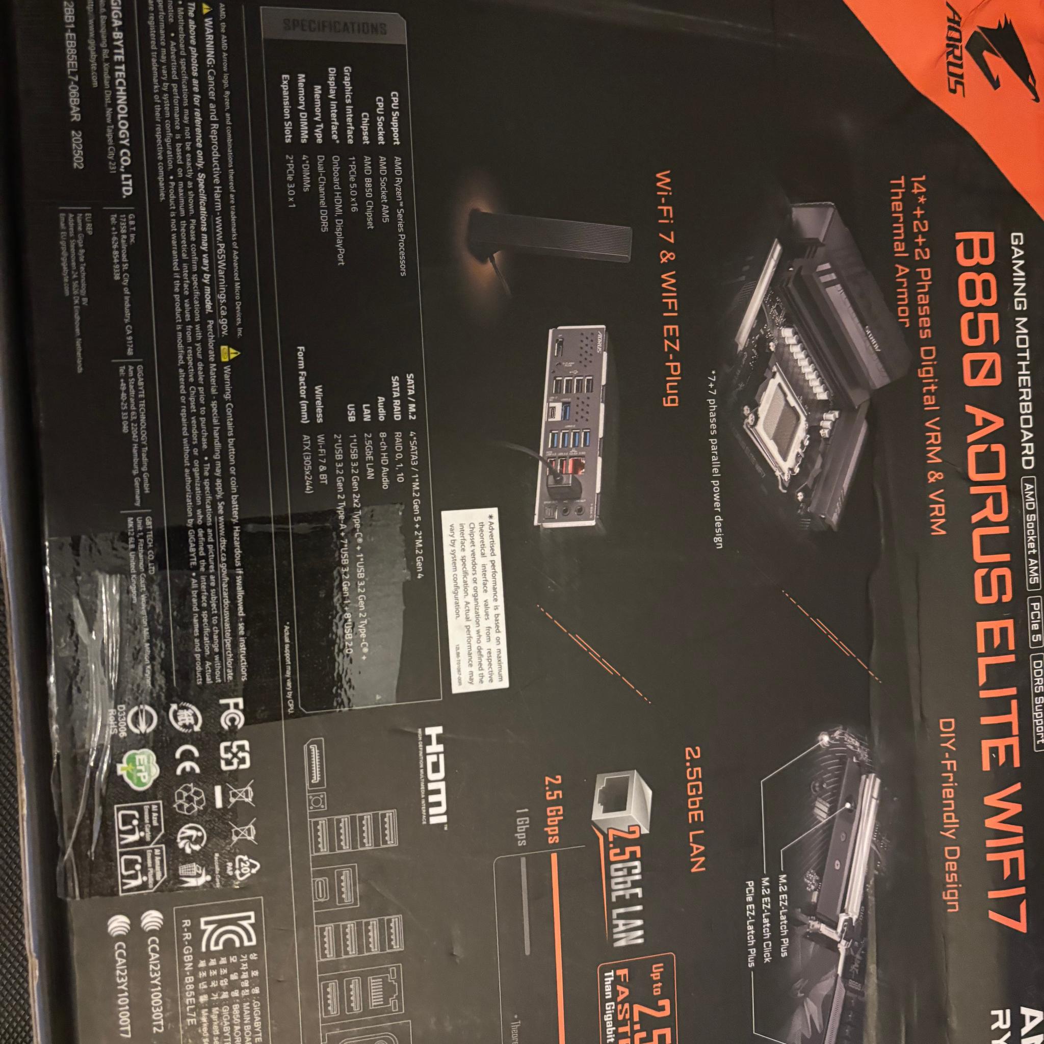Aorus B850 Elite Wifi 7
