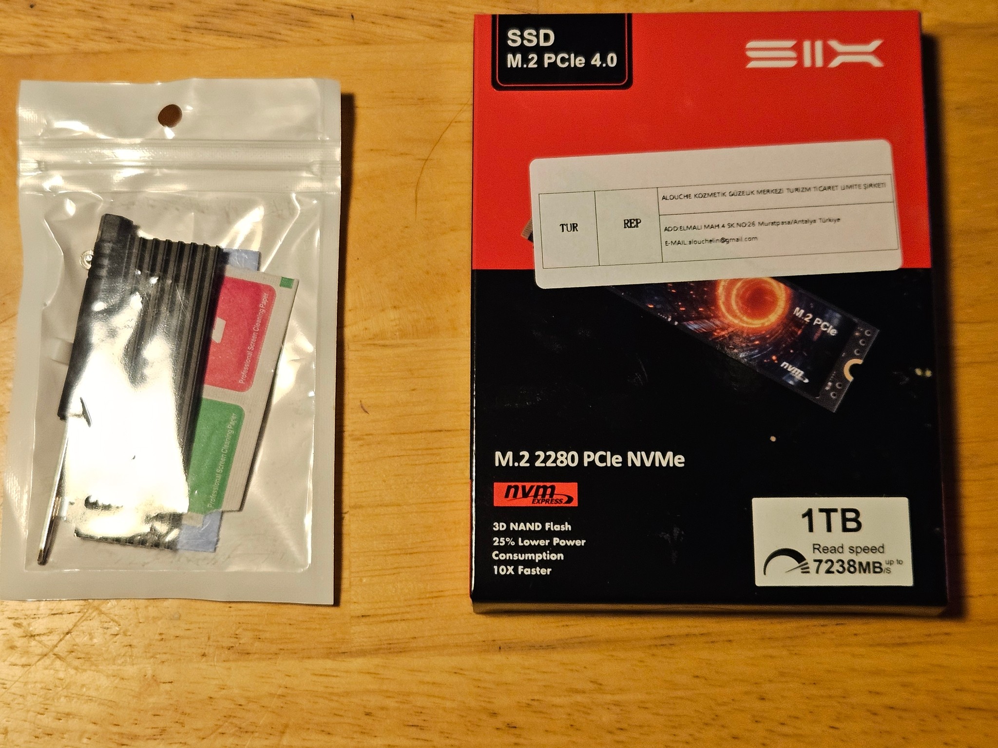 Six 1TB Gen 4 NVME SSD with Free Enclosure