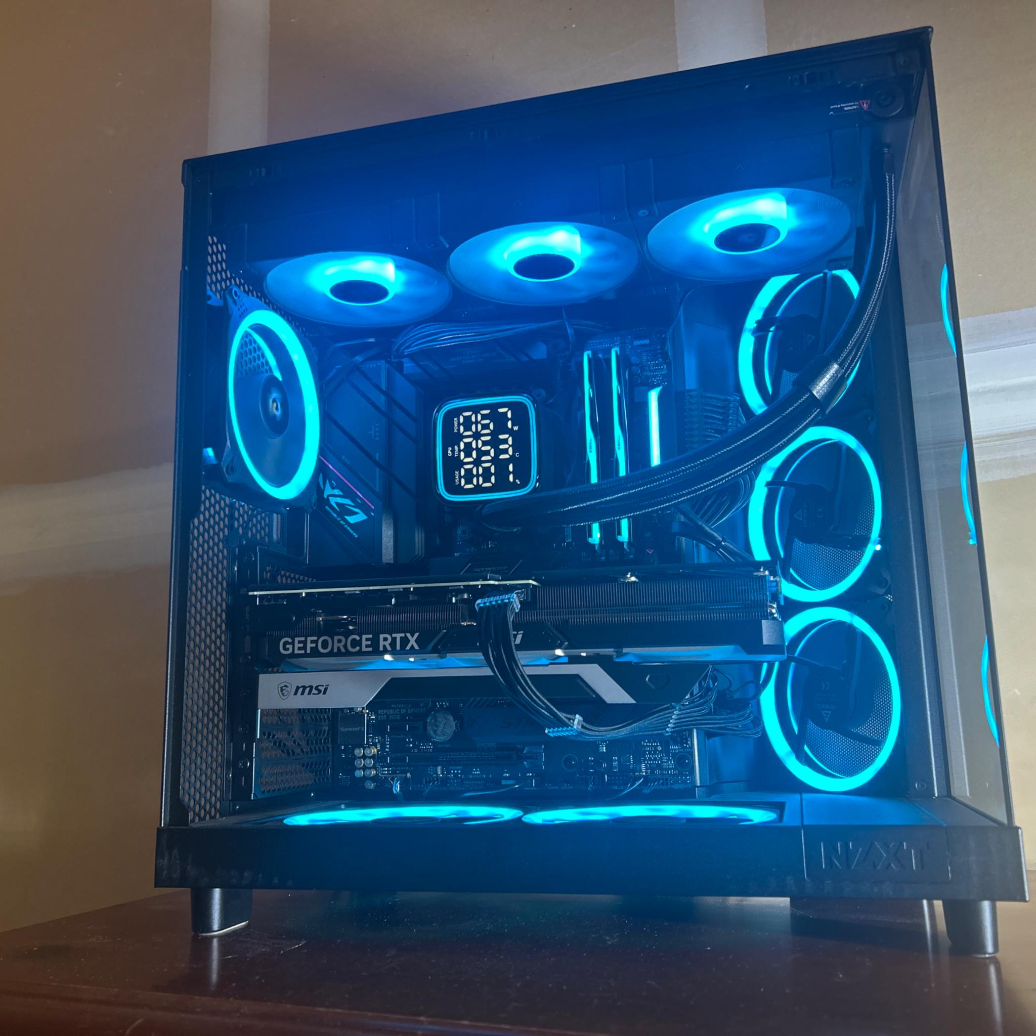 RTX 4070 TI Super 16GB Ryzen 9 7900X 32GB RAM WiFi ultimate gaming PC 1080p-4K