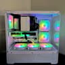 🎖️Honor🎖️ New White RGB Gaming PC, Intel B580+AMD Ryzen 5 5500=High Preformance and Value