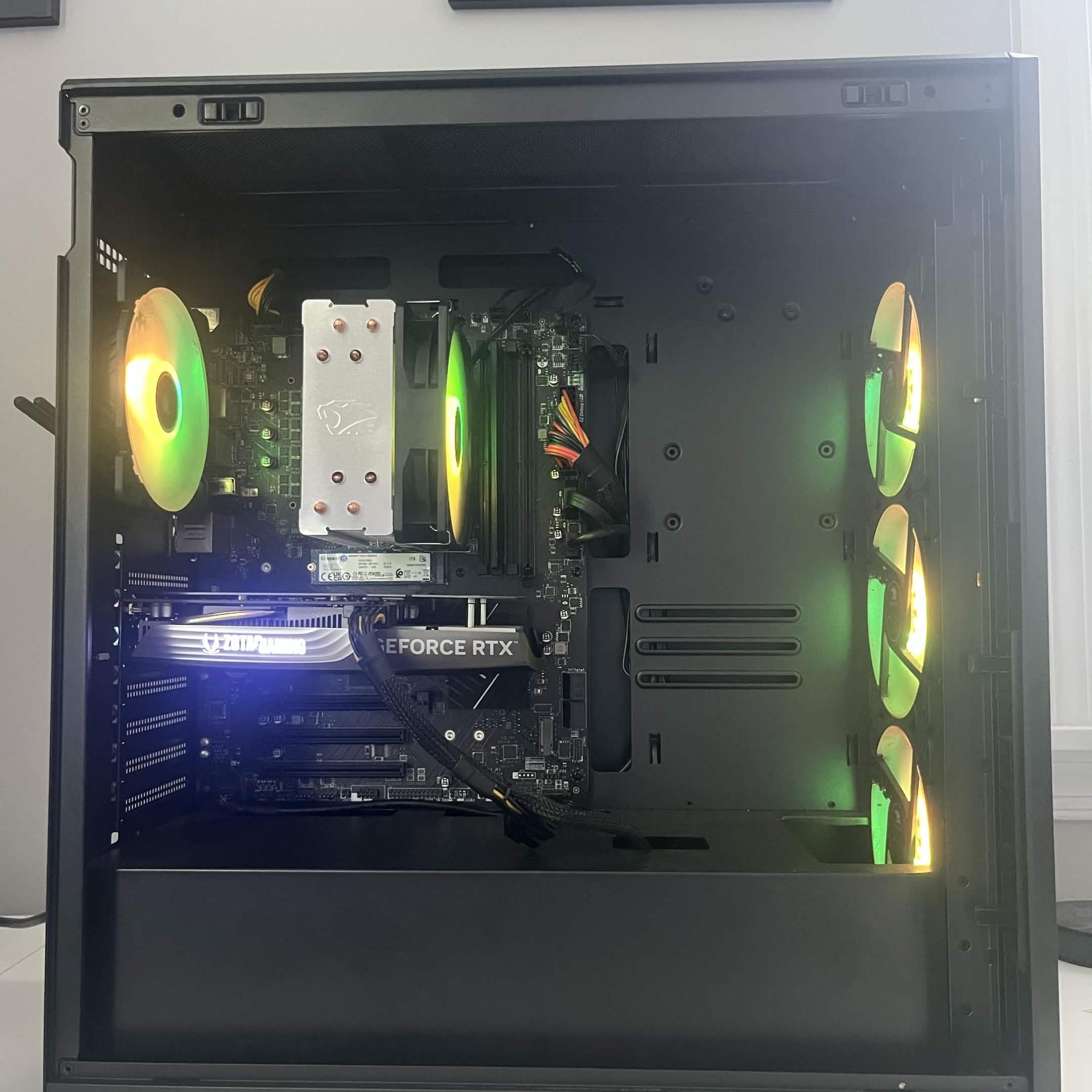 🖥️ RTX 4060 | 16GB DDR5 | i5 14400F | 1 TB Gen 4 NVMe | Black Gaming PC