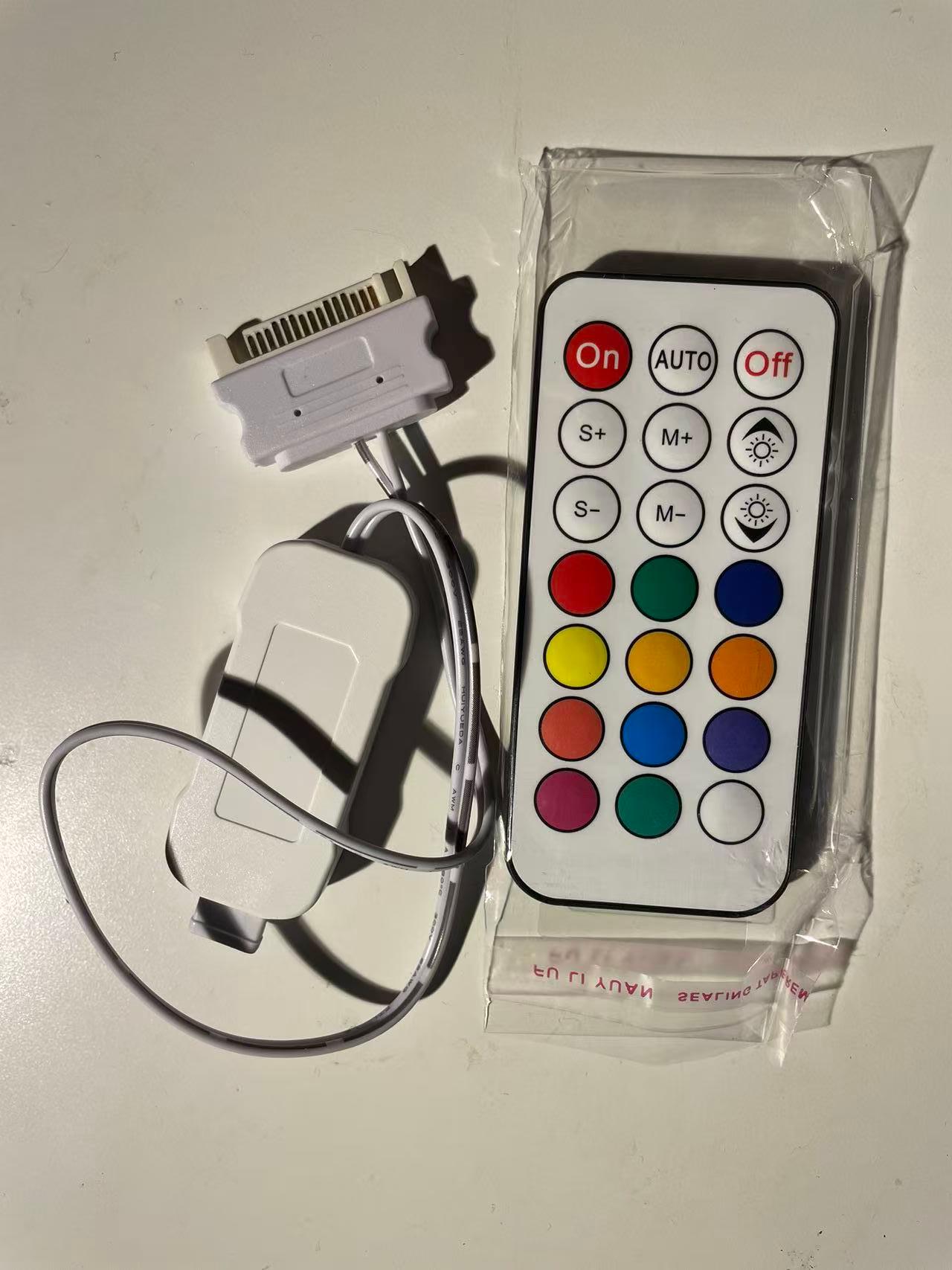 5V 3pin To SATA Power Supply RGB Sync Controller Cable With Remote