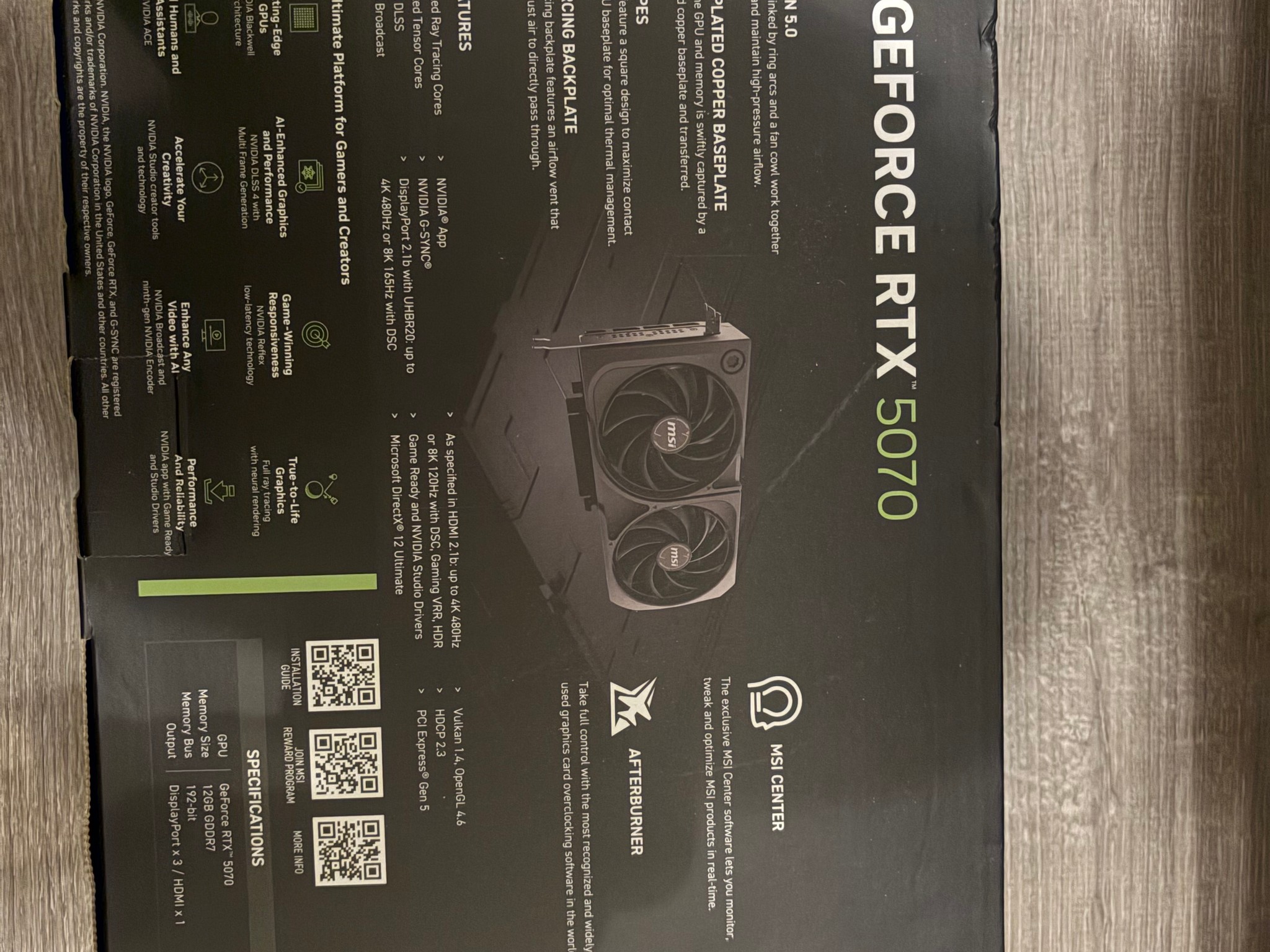 MSI GeForce RTX 5070 12G SHADOW 2X OC