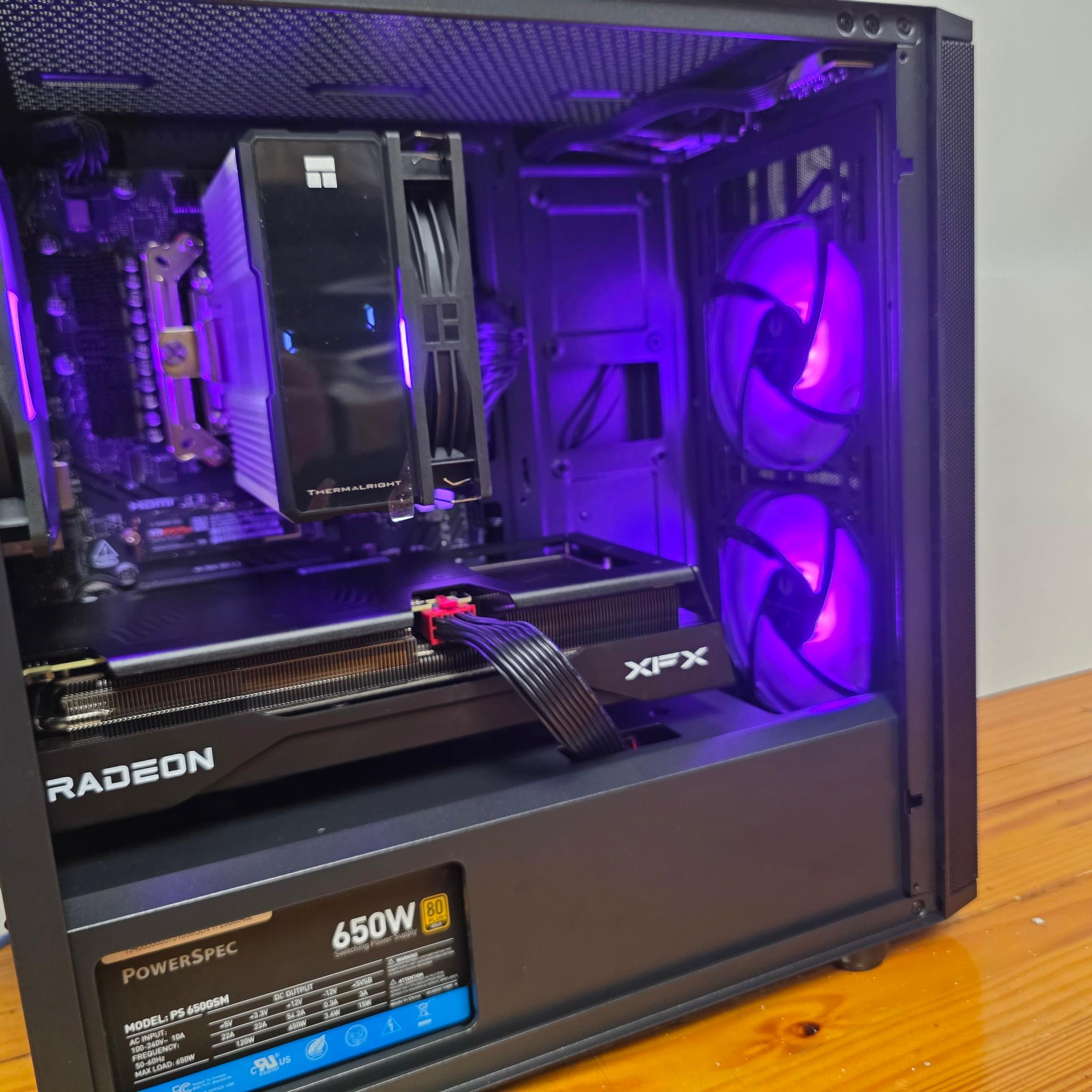 1080p / 1440p Gaming Streaming PC Computer (Ryzen 9600x, RX 9060XT, 16GB DDR5)