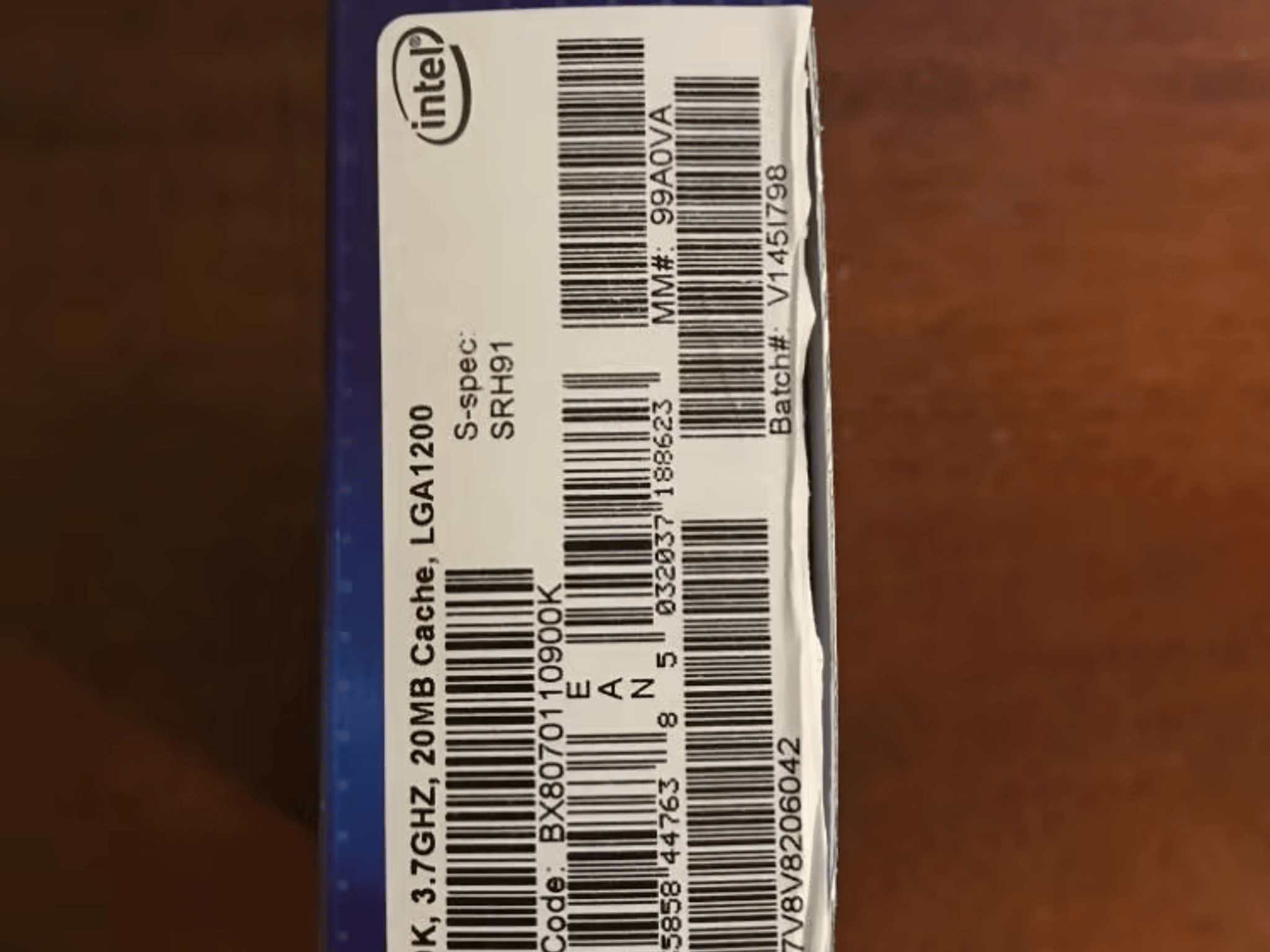 Intel Core i9-10900K 3.7 GHz 10-Core Processor Unlocked 
