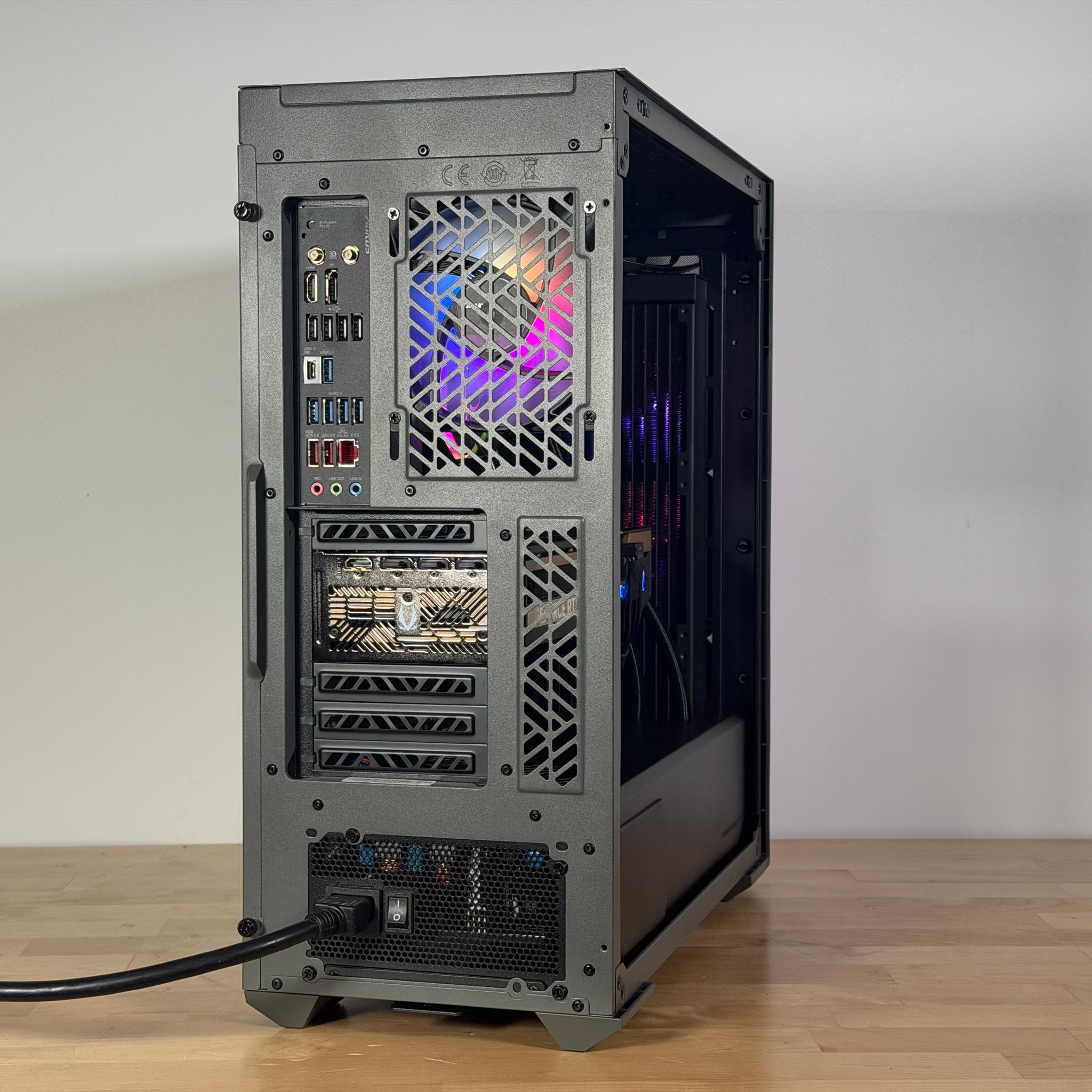 RTX 5080 Ryzen 7 9800x3d Gaming PC with 64gb DDR5 and 4TB NVME SSD