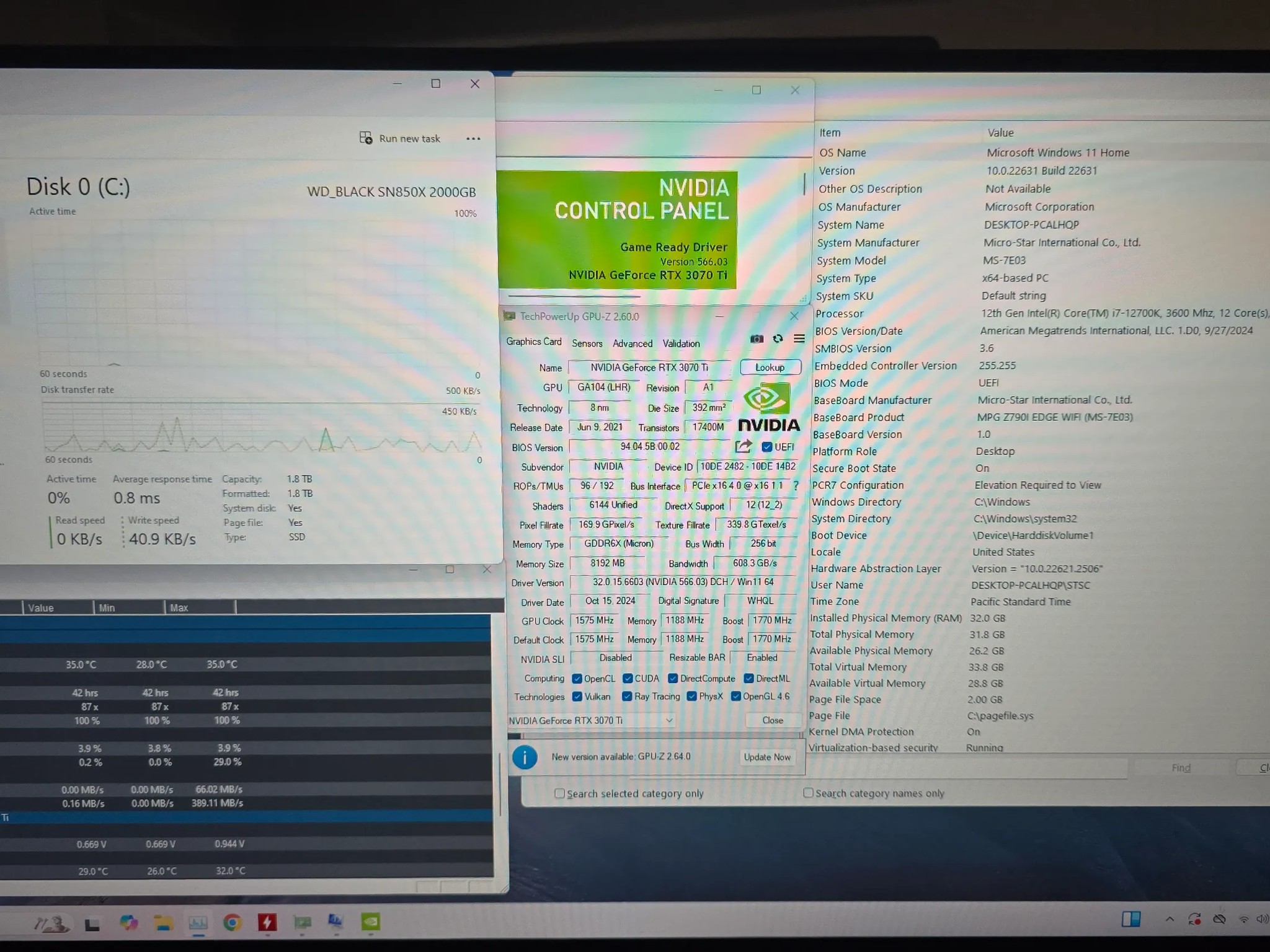 SMALL FORM FACTOR / SFF GAMING PC - 3070 TI FE, I-7 12700K, 32GB DDR5, 2TB WD SN850X, LIQUID COOLED