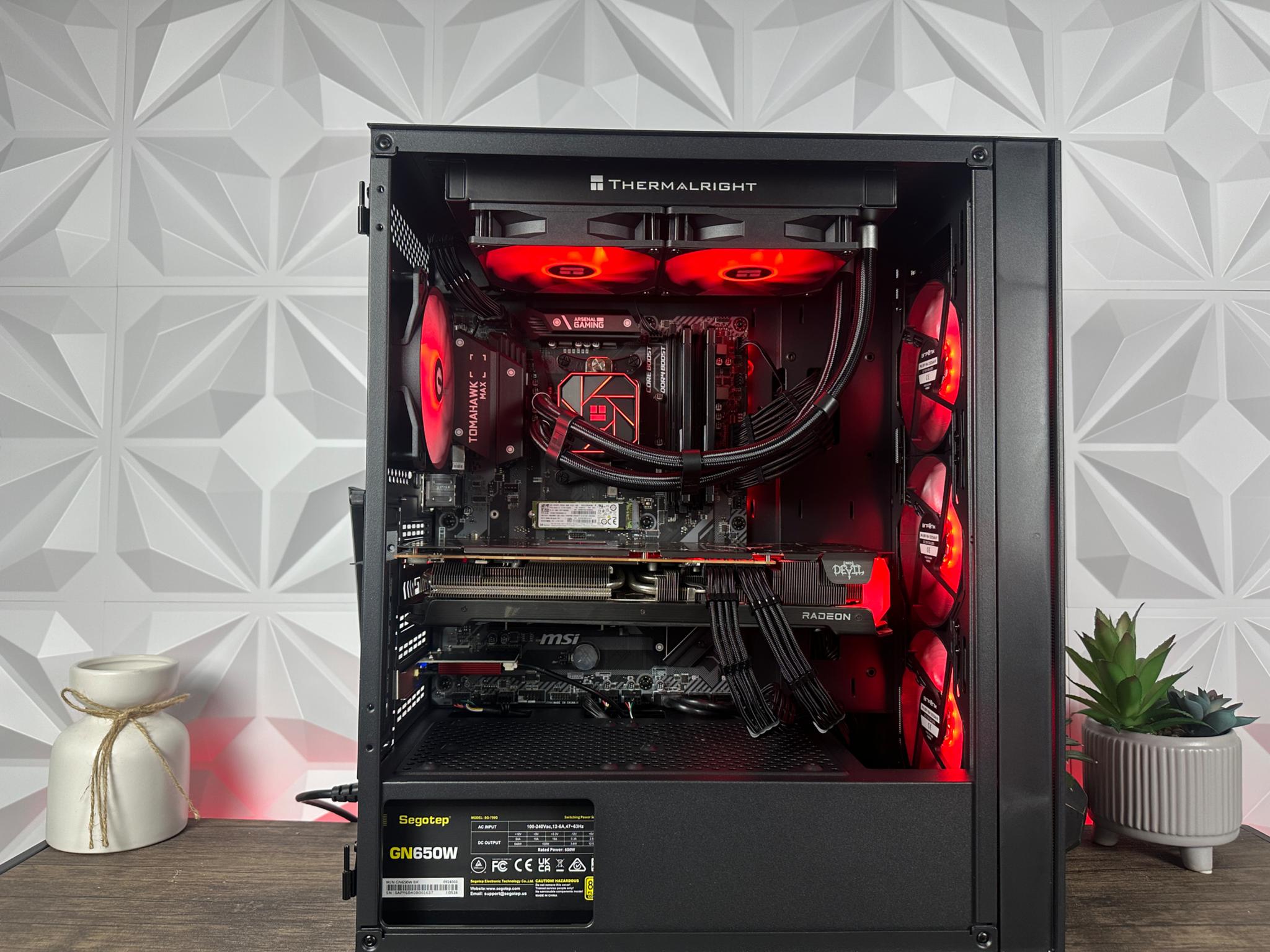🟥"Red Devil 2.0"⬛️ 1080P/1440P Gaming PC! | Ryzen 9 | 6700XT 12GB | 32GB DDR4 | 1TB NVME SSD |