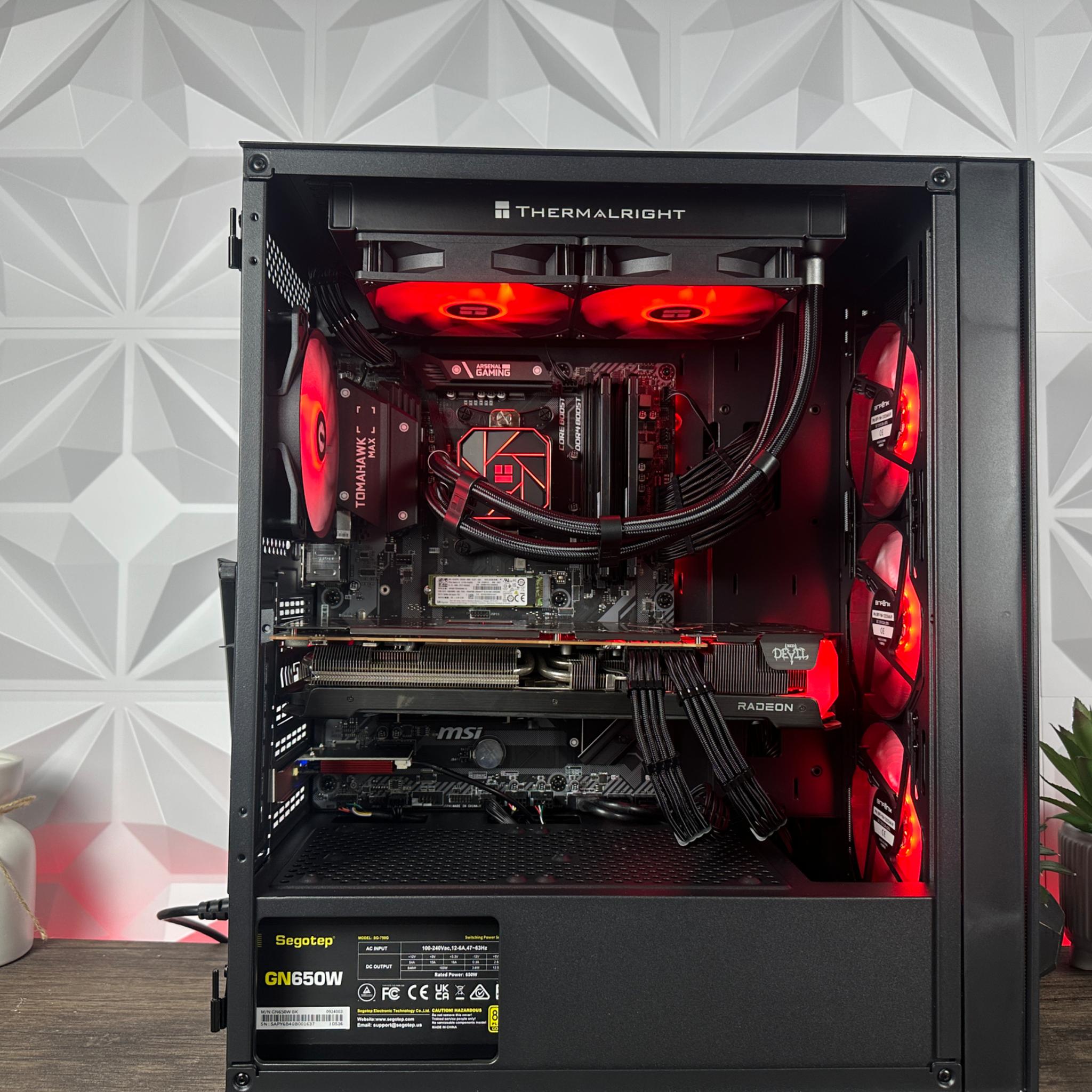 🟥"Red Devil 2.0"⬛️ 1080P/1440P Gaming PC! | Ryzen 9 | 6700XT 12GB | 32GB DDR4 | 1TB NVME SSD |