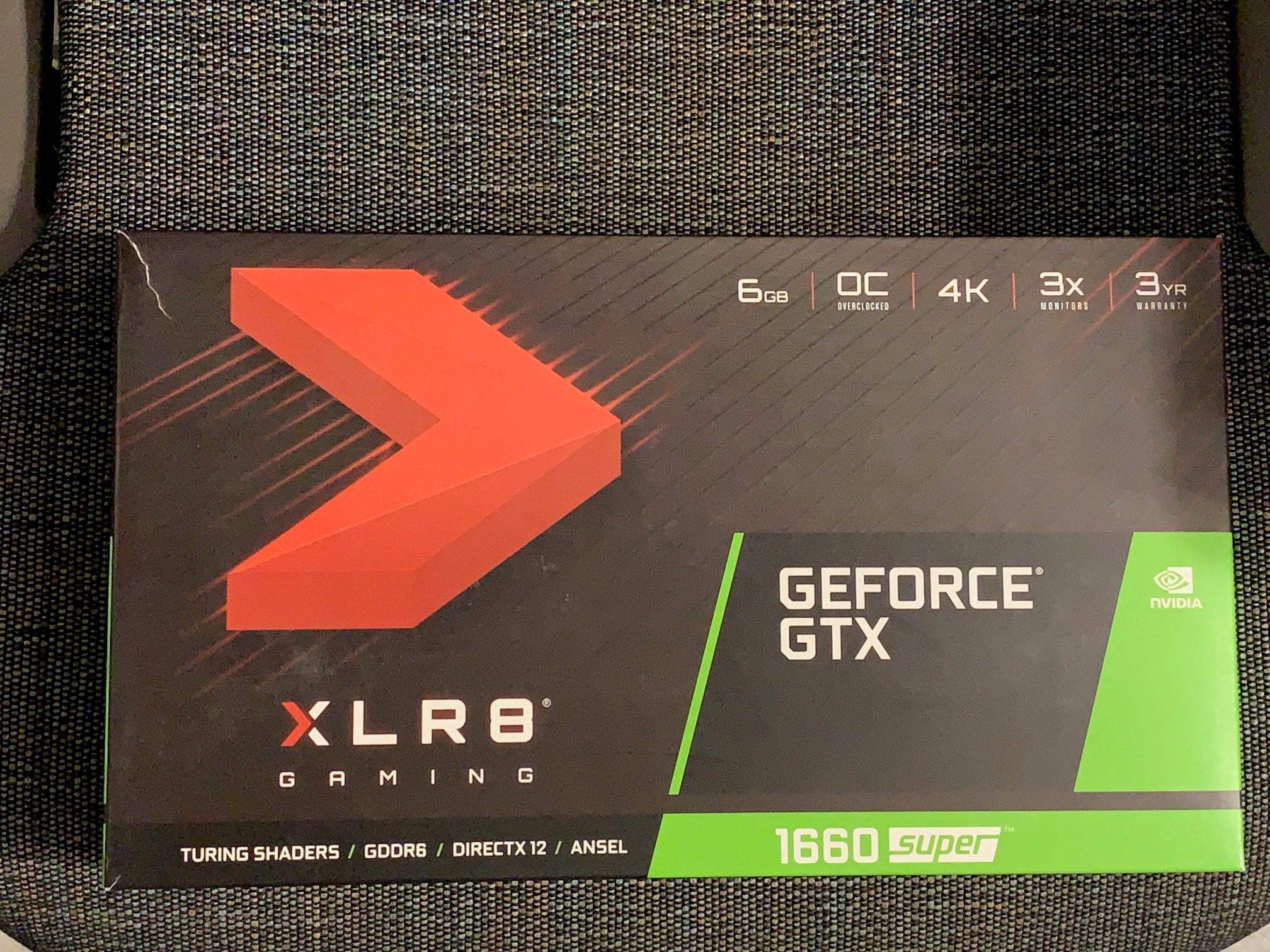 PNY GeForce GTX 1660 SUPER 6GB XLR8 Gaming Overclocked Edition, Used.