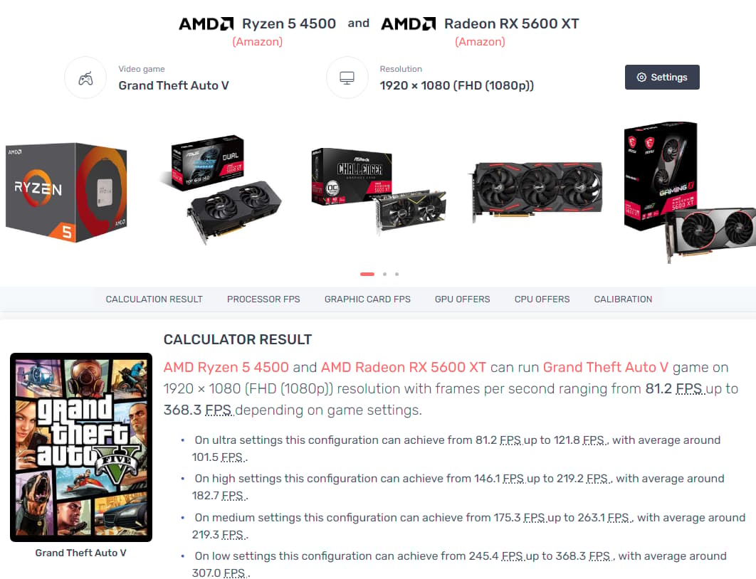 Budget friendly Ryzen 5 4500/RX 5600XT 6GB/16 GB DDR4 RAM/1 TB SSD/WIFI+LAN Ethernet