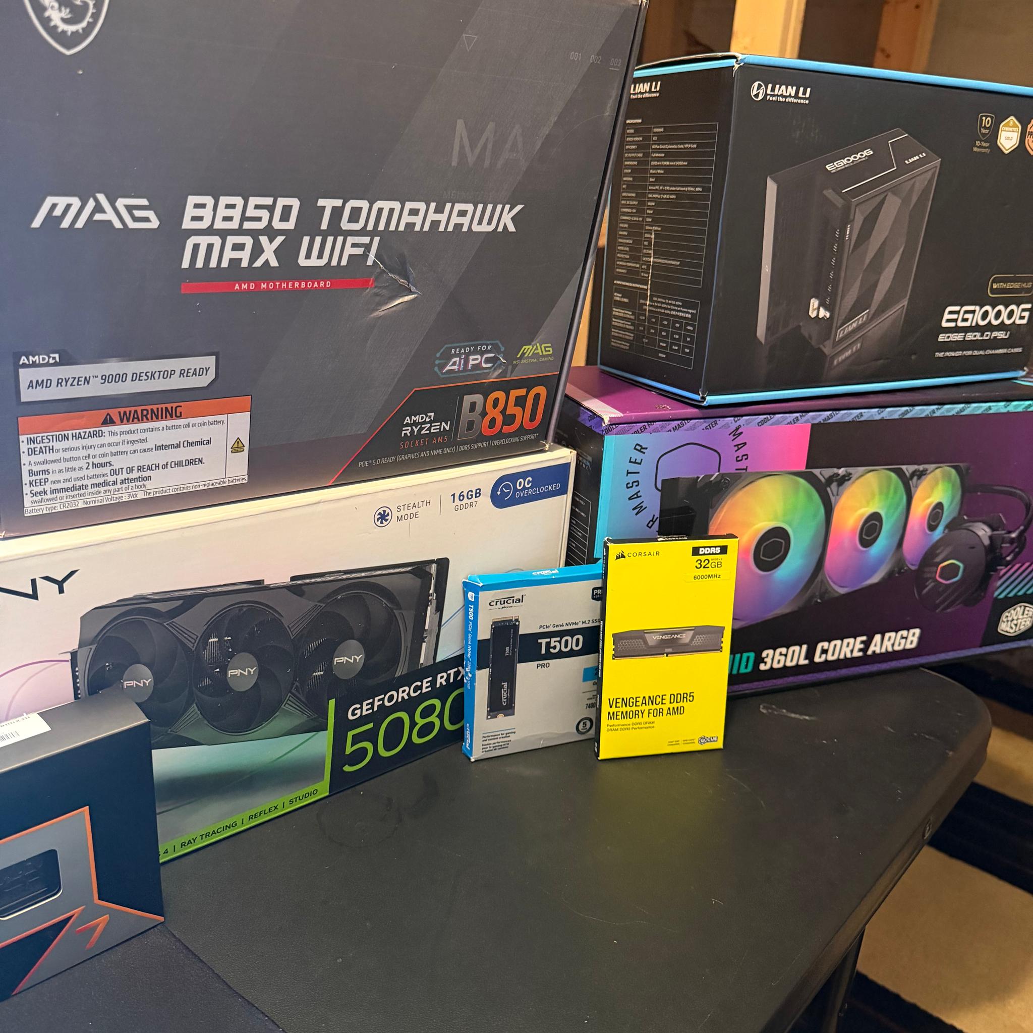 PNY  5080 Custom Gaming PC - Ryzen 7 9800X3D