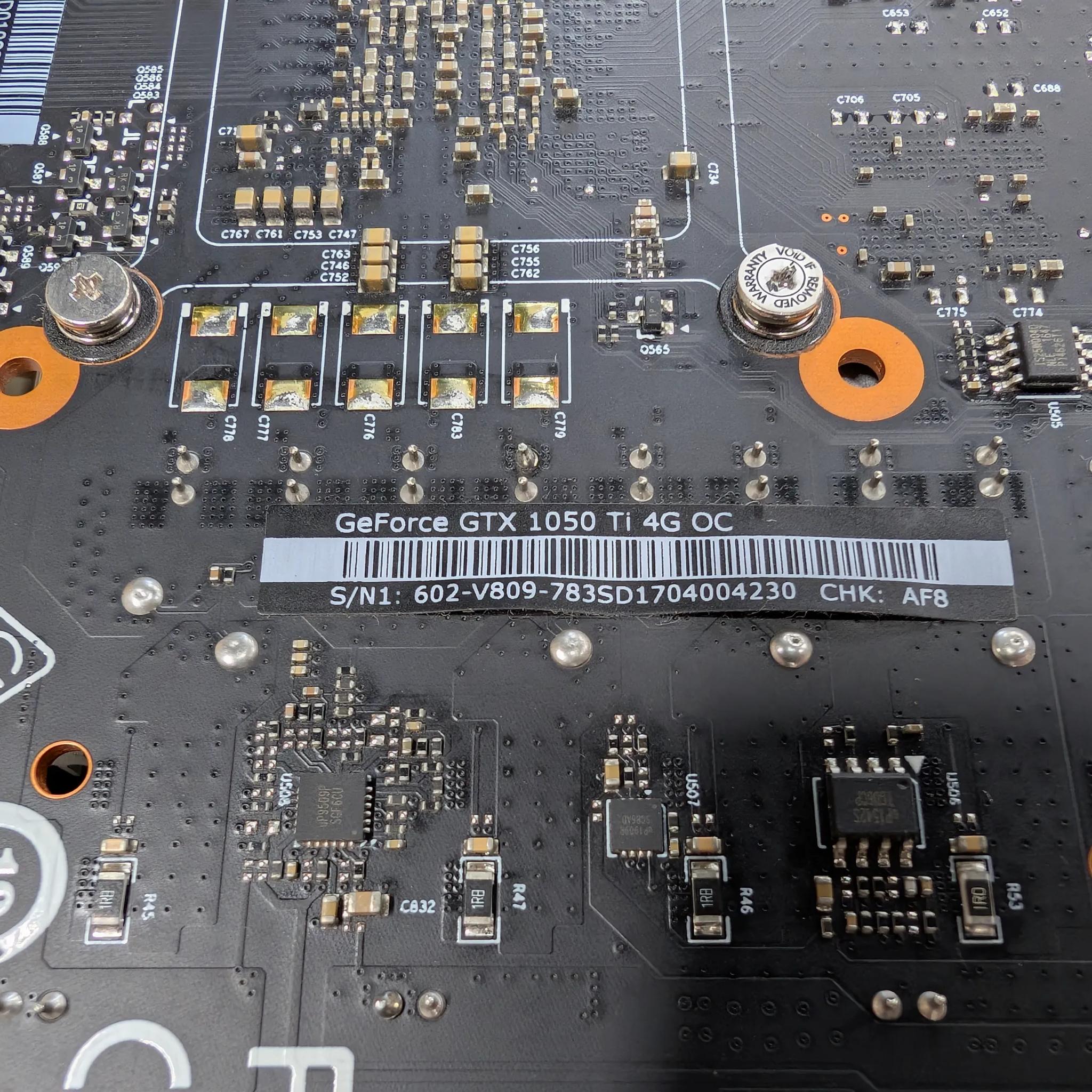 MSI GeForce GTX 1050 Ti