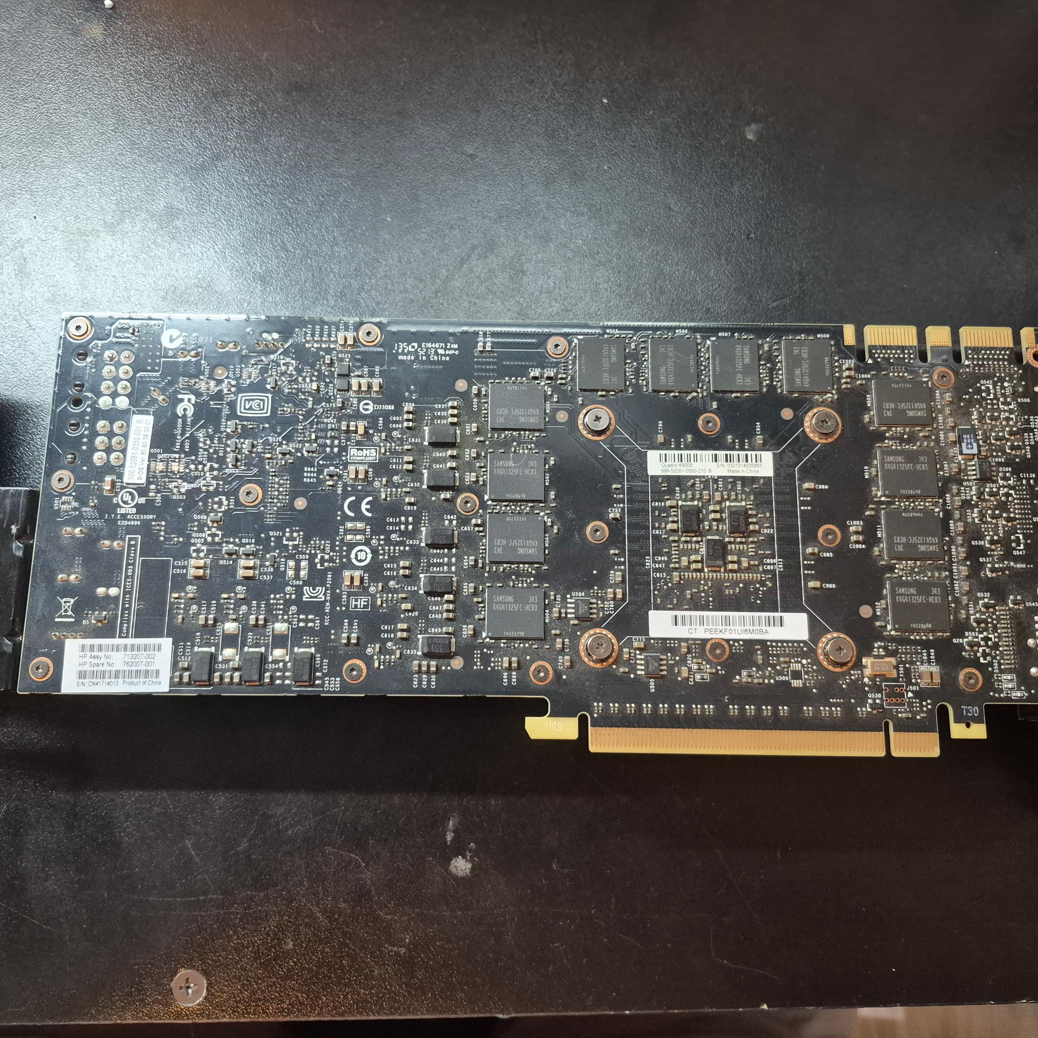Nvidia Quadro K6000 12GB GPU