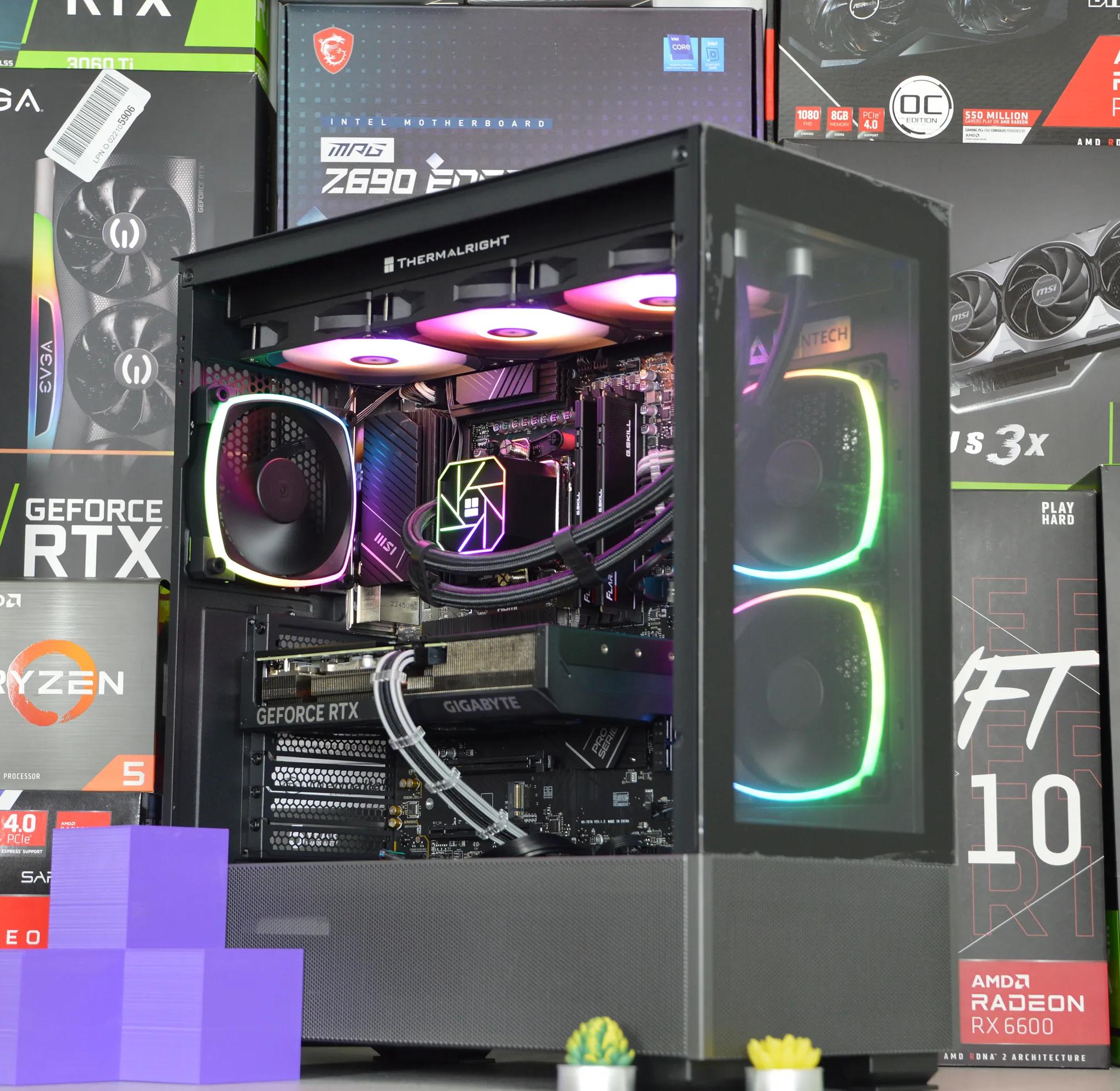 ⚡⚡| RTX 4070 12GB| RYZEN 7 7700X | 32 GB DDR5 RAM | 2TB NVME SSD | Electric Night |