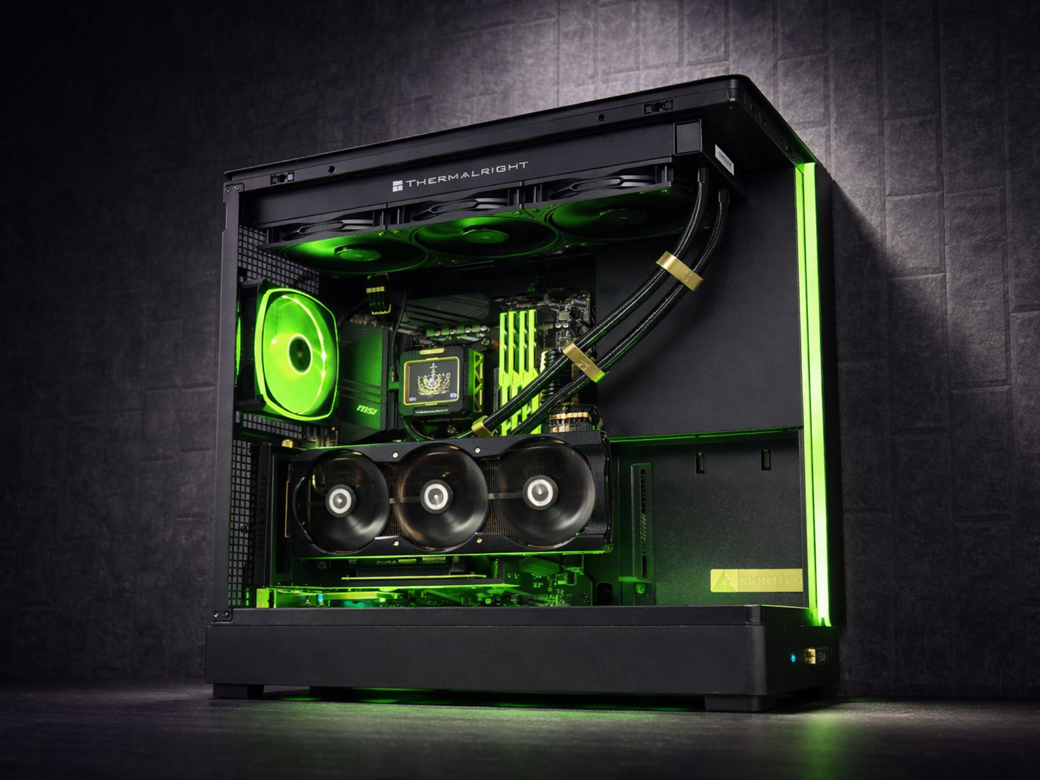 King Midas 👑| RTX 3080 | Ryzen 5600x | 32GB RAM | Custom Gold Parts