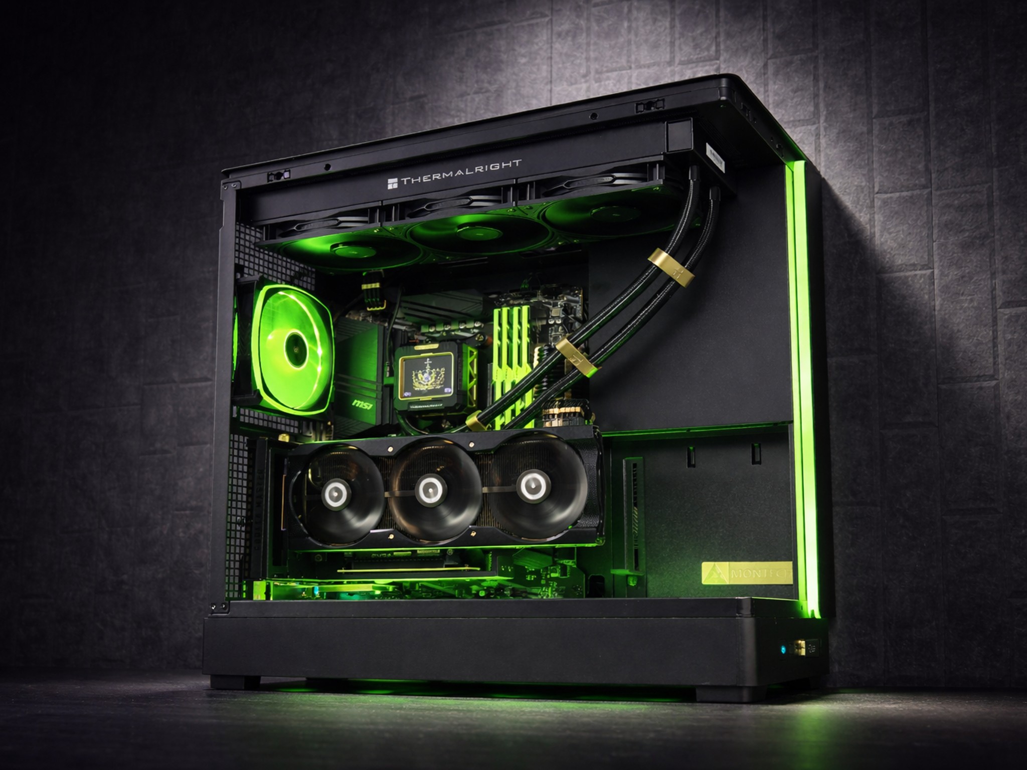 King Midas 👑| RTX 3080 | Ryzen 5600x | 32GB RAM | Custom Gold Parts