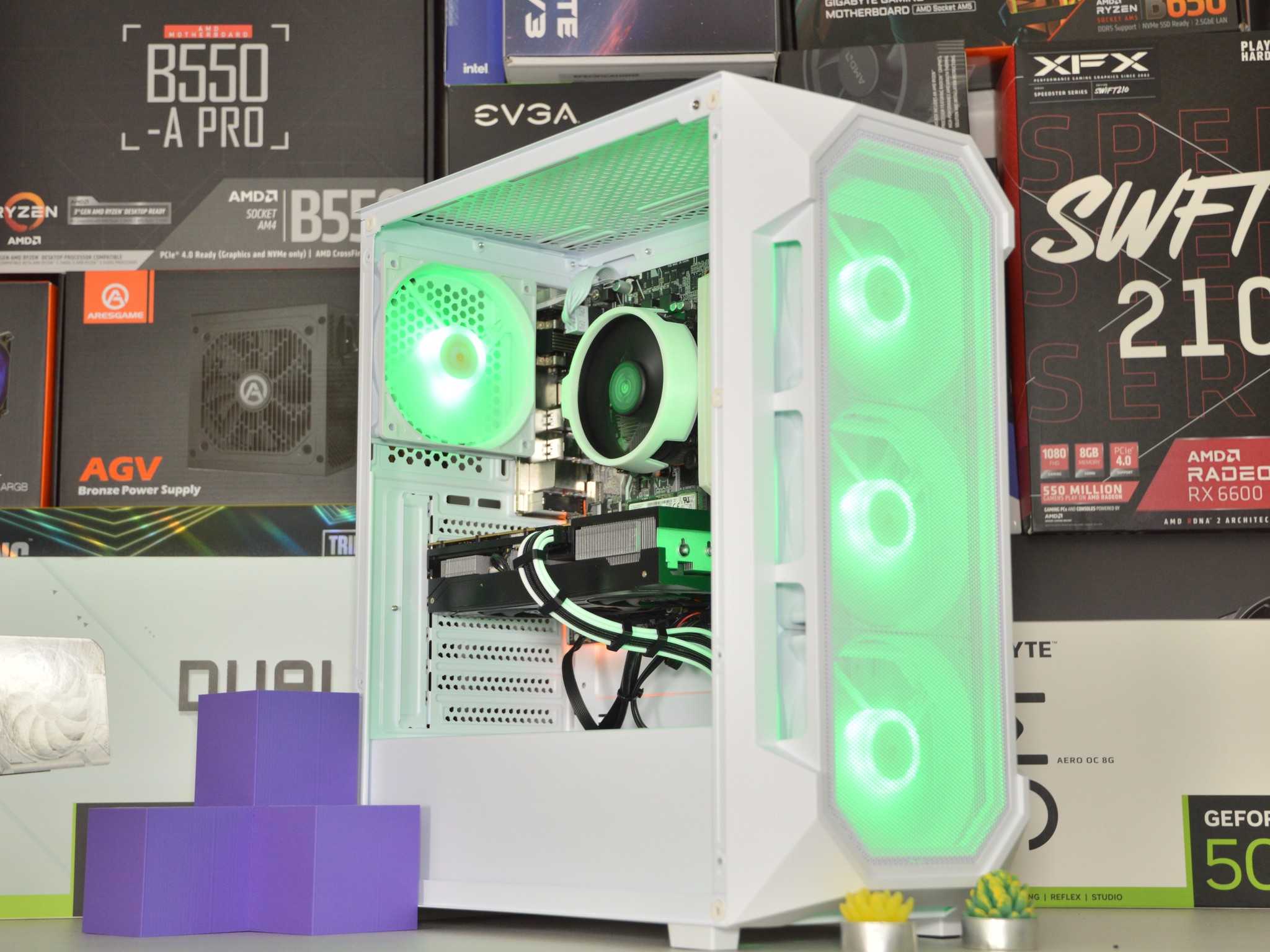 🌨️⬜| RTX 3060 Ti 8GB | AMD RYZEN 5 3600 | 16GB DDR4 RAM | 1TB NVME SSD | Snow Box |