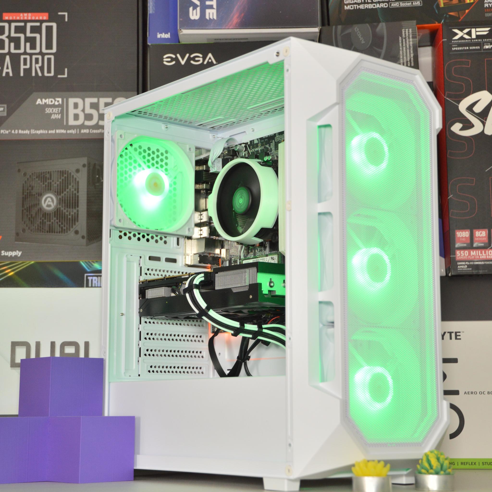 🌨️⬜| RTX 3060 Ti 8GB | AMD RYZEN 5 3600 | 16GB DDR4 RAM | 1TB NVME SSD | Snow Box |