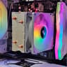 AIGO CPU Cooler with WHITE RGB Fan
