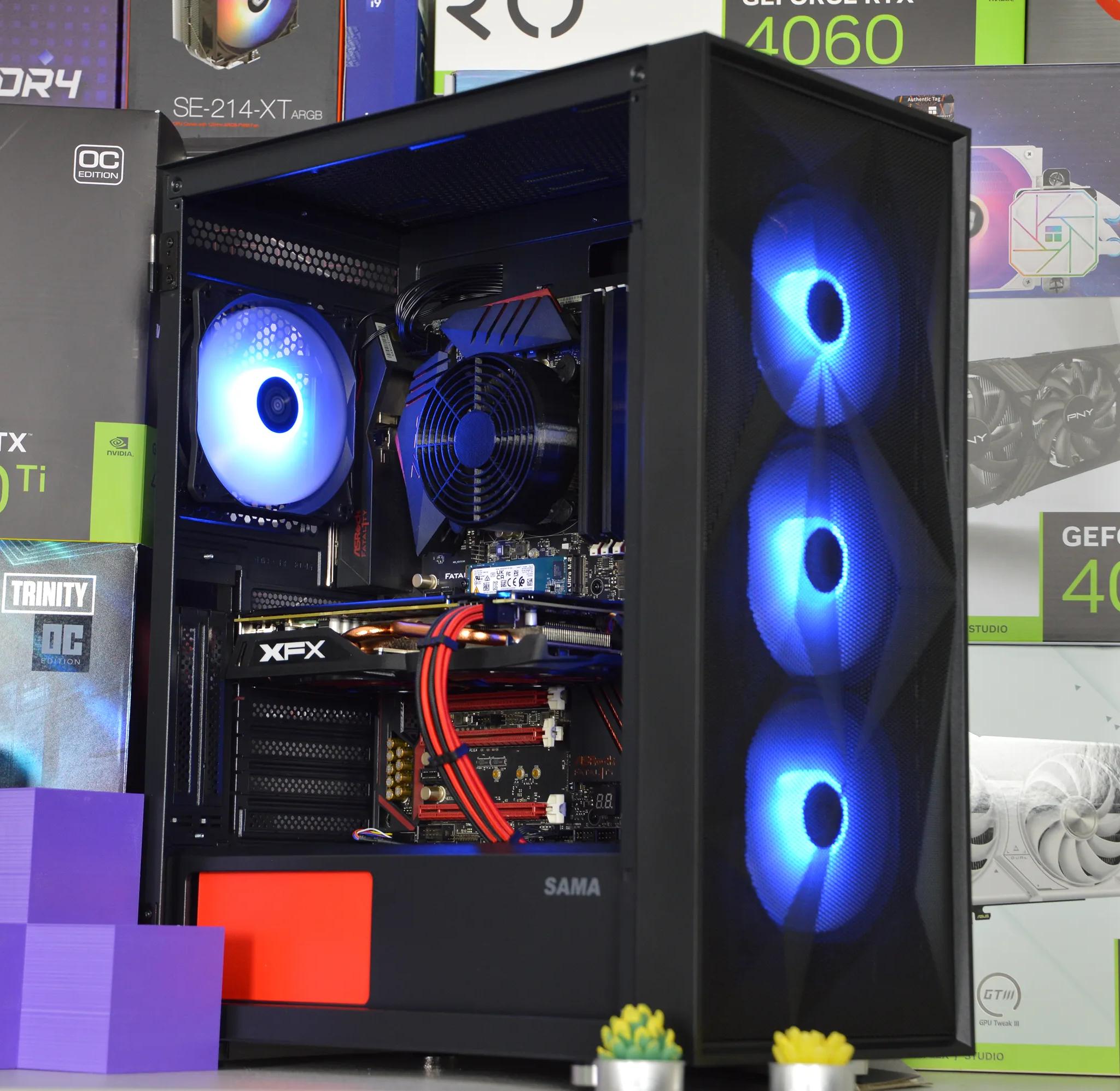 ⚫🔴| RX 570 4GB | INTEL i5 6500 | 16GB DDR4 RAM | 512GB NVME SSD | Crimson Night |