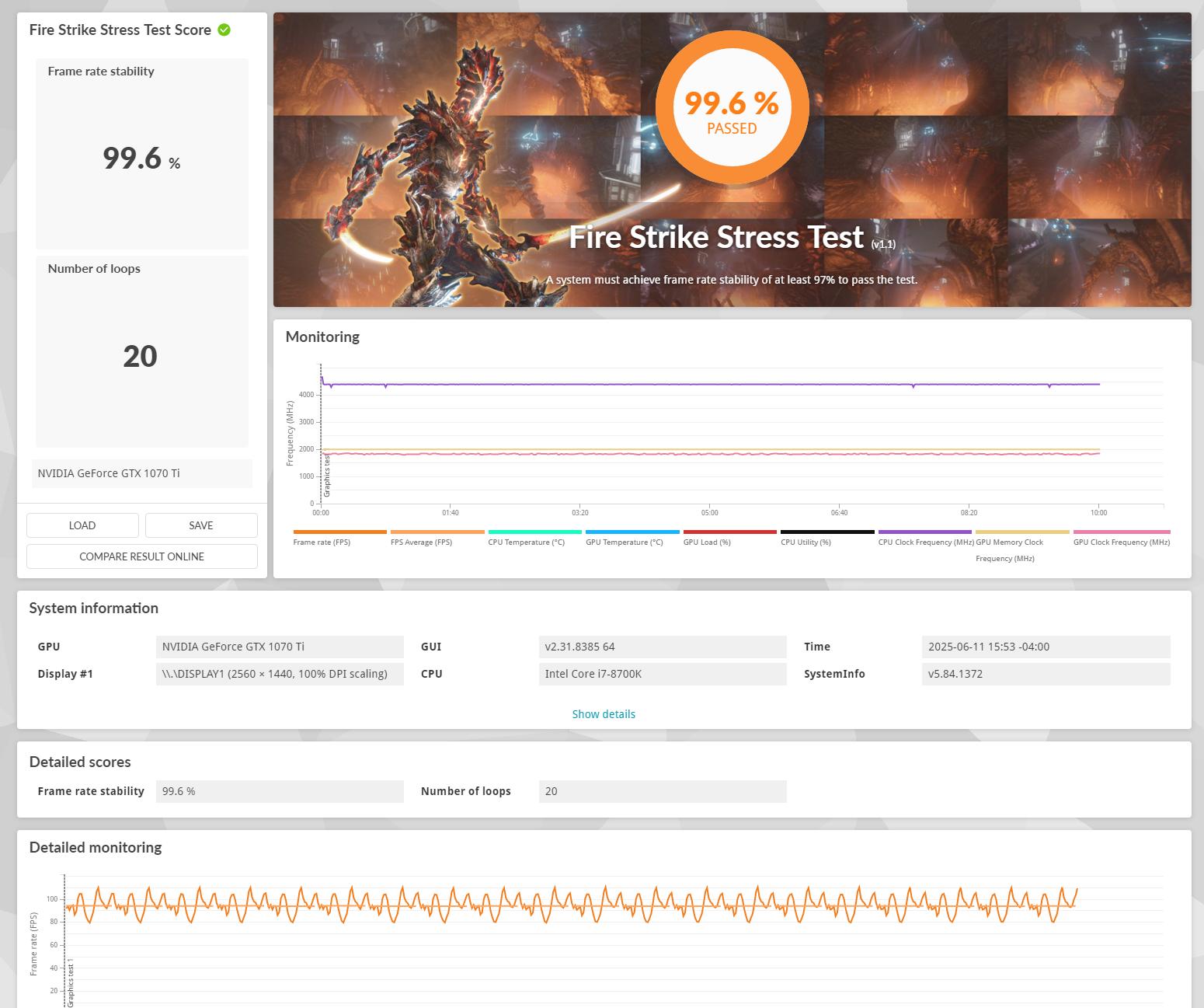 i7 8700K, 1070Ti, 32GB DDR4, 1TB SSD, 750W, WiFi/BT, Windows 11