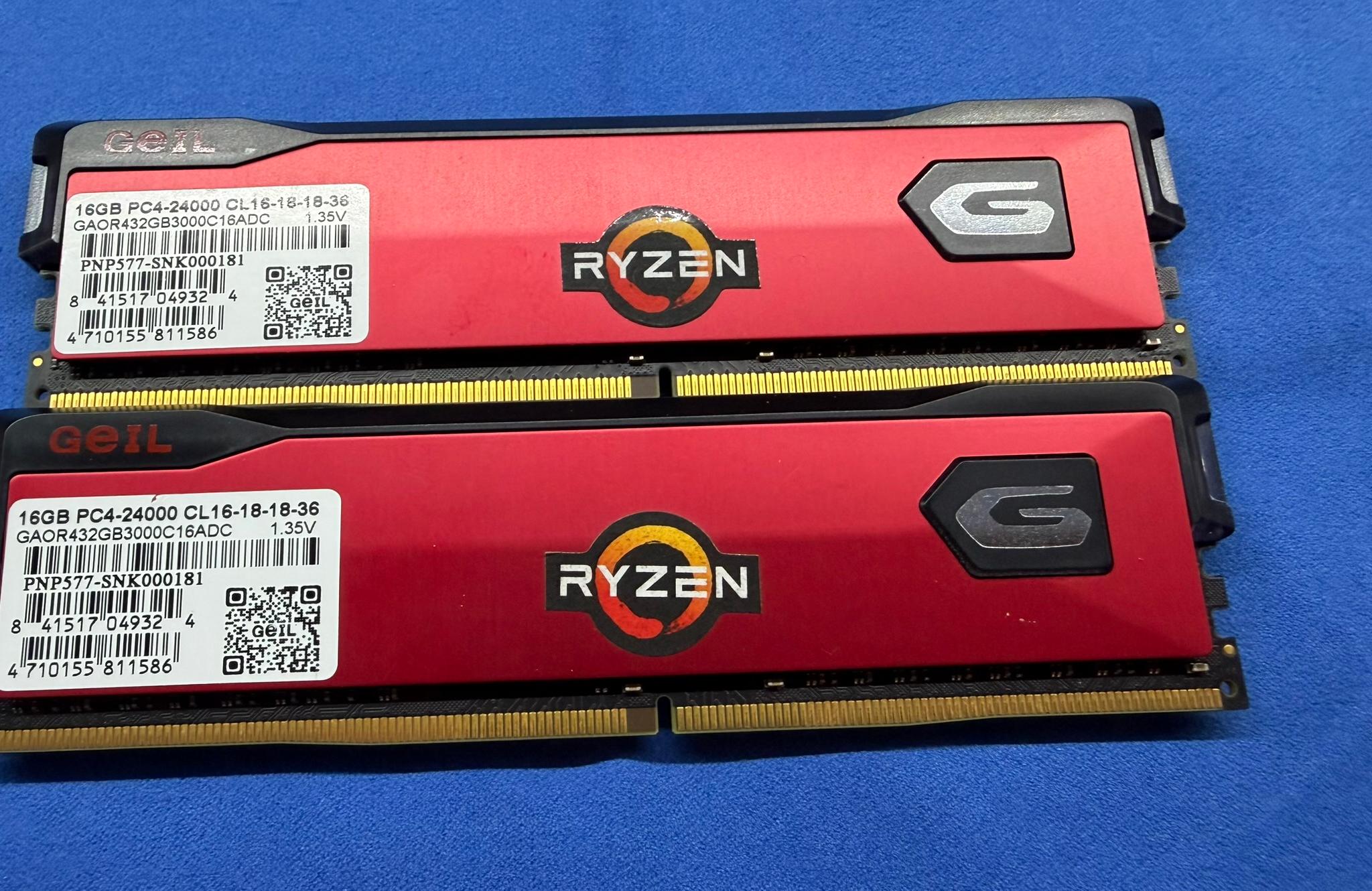 GEIL Orion 32GB (16GB x 2) AMD Ryzen Edition DDR4-2400 (3000Mhz) CL36 RAM Memory