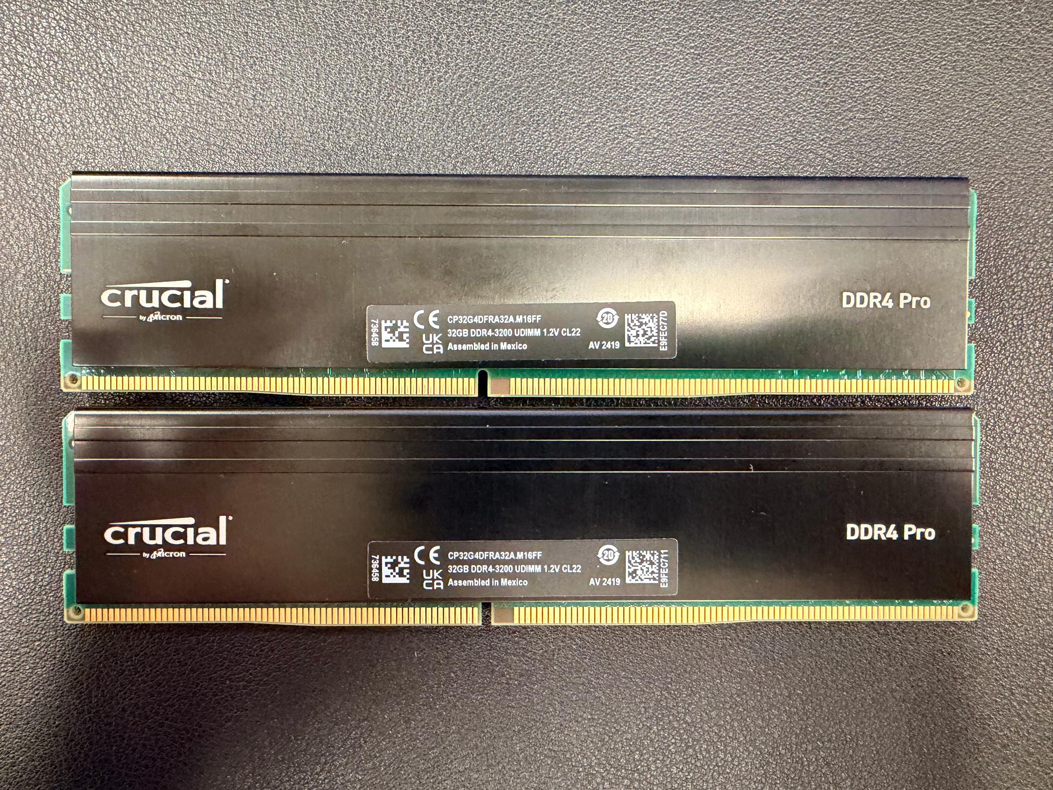 Crucial Pro UDIMM 64GB DDR4-3200 (2x32GB) - Image 3