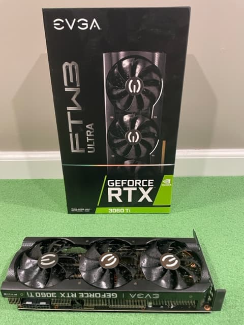 Great shape! EVGA RTX 3060TI FTW3 ULTRA