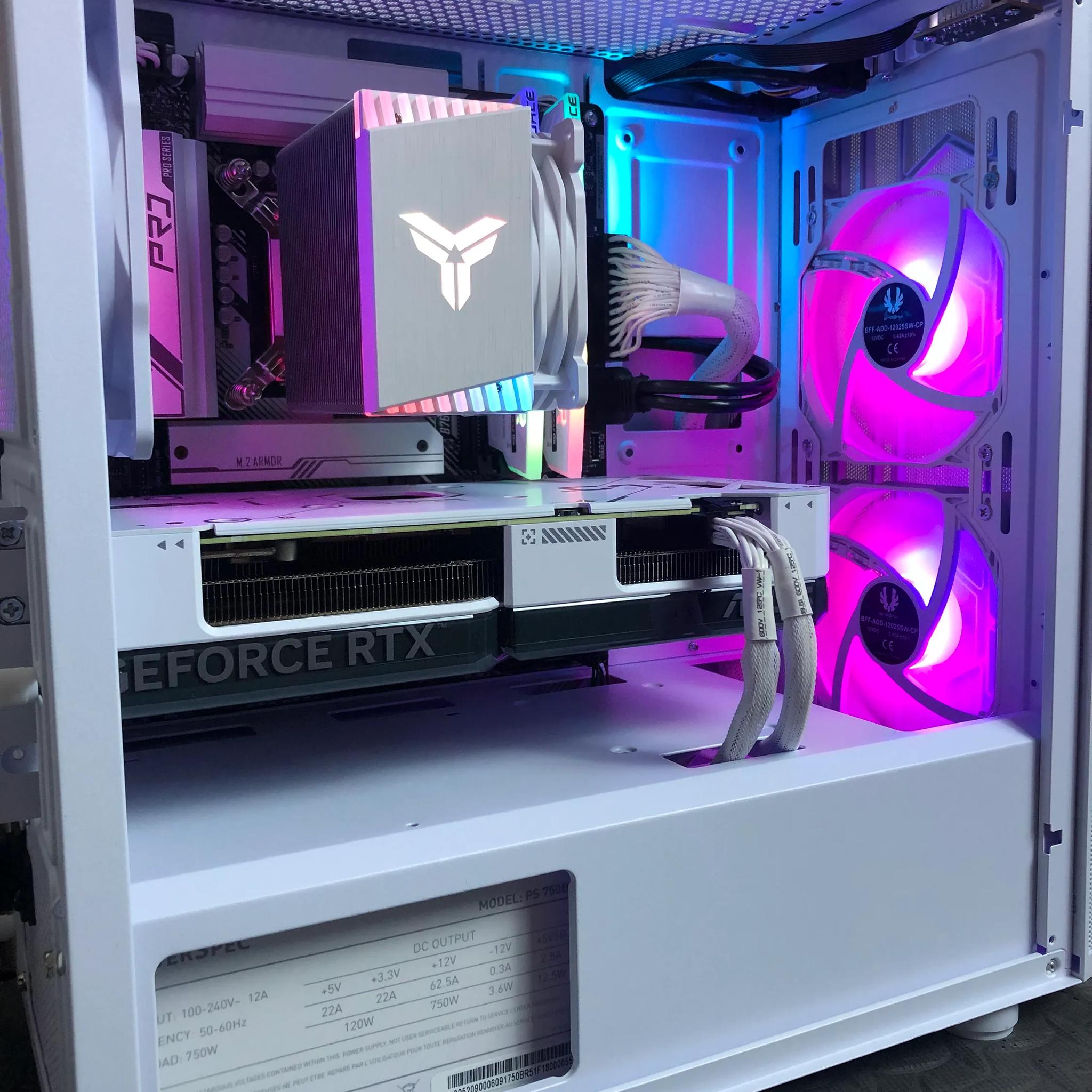 Gaming Beast Intel Core i5-13400 W/RTX 4070 All White Gaming PC