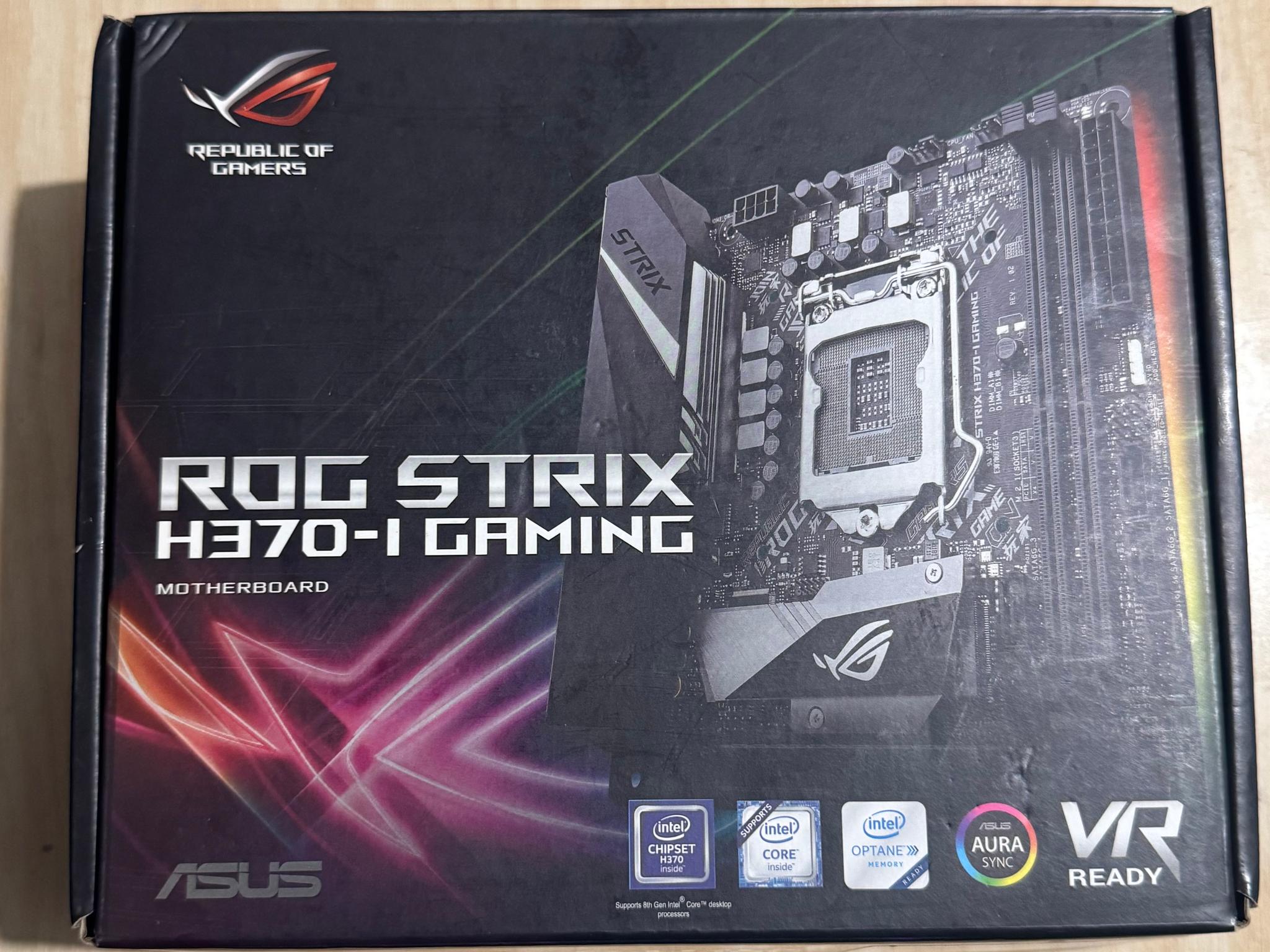 Intel i5 9600k + H370-I Asus rog strix + notua cooler