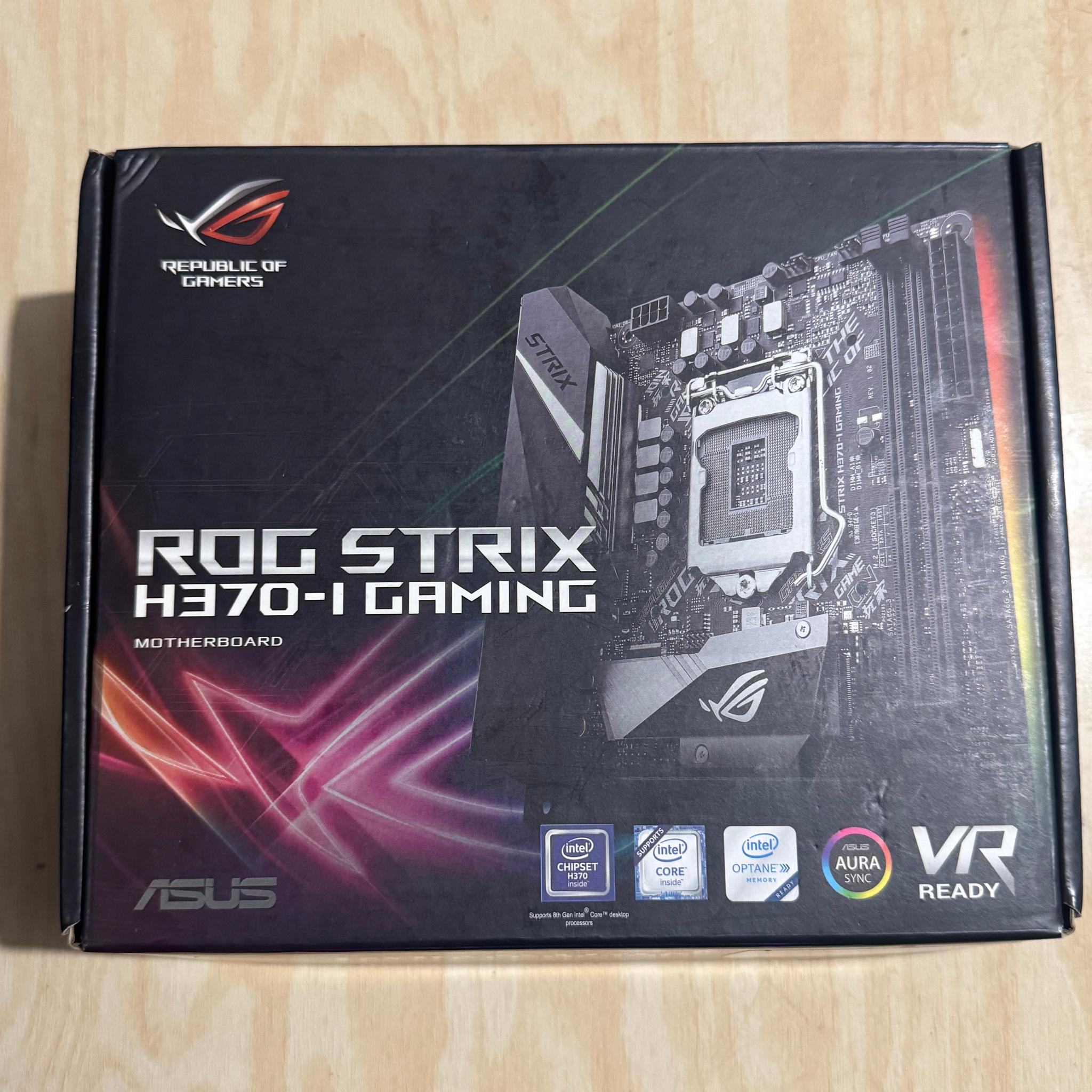 Intel i5 9600k + H370-I Asus rog strix + notua cooler
