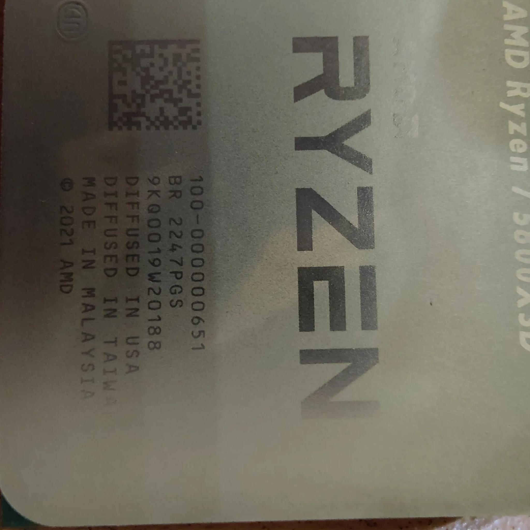 AMD Ryzen 7 5800x3d 