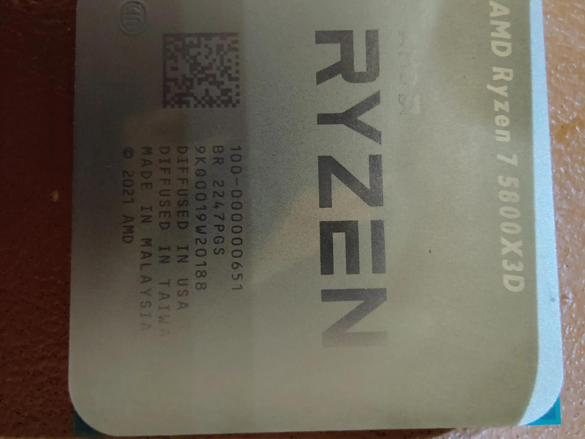 AMD Ryzen 7 5800x3d 