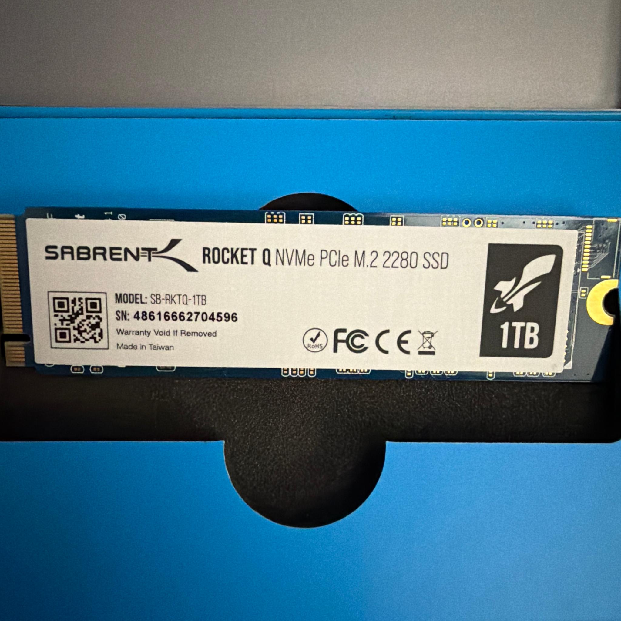 Sabrent Rocket Q 1TB NVMe M.2 2280 SSD new open box