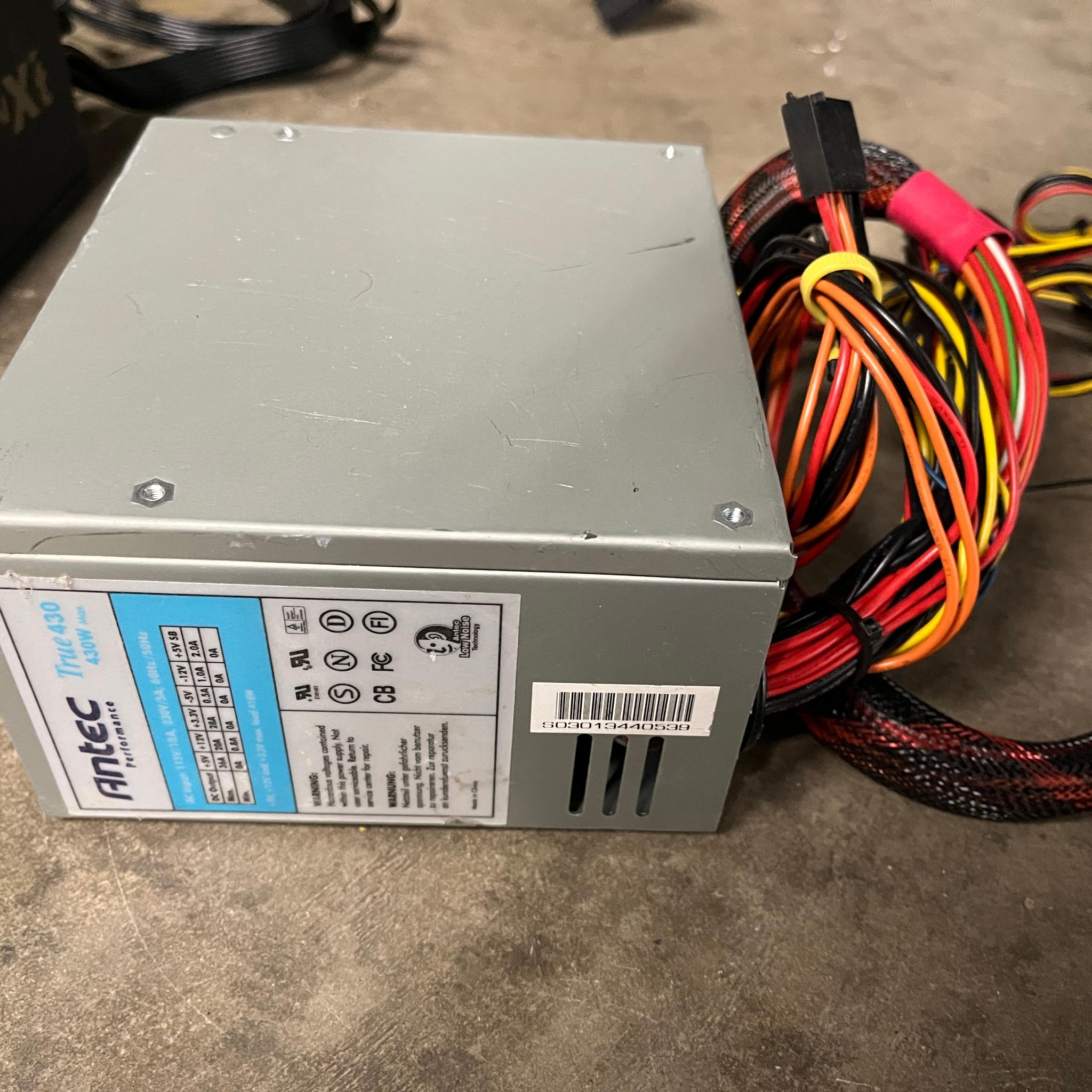 Lot of 6 ATX Desktop Power Supply 400w-1000w Cooler Master, EVGA, and More - Not Working, As‑Is
