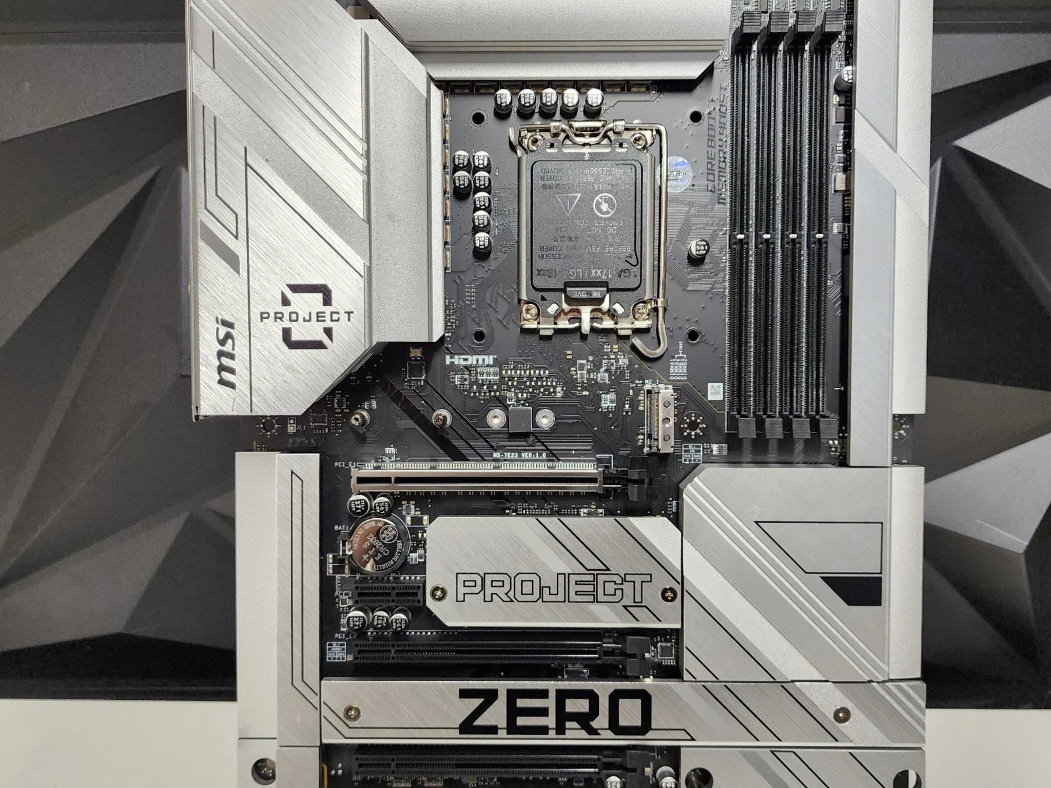 UPDATED BIOS MSI Z790 PROJECT ZERO WIFI DDR5 LGA1700 ATX MOTHERBOARD