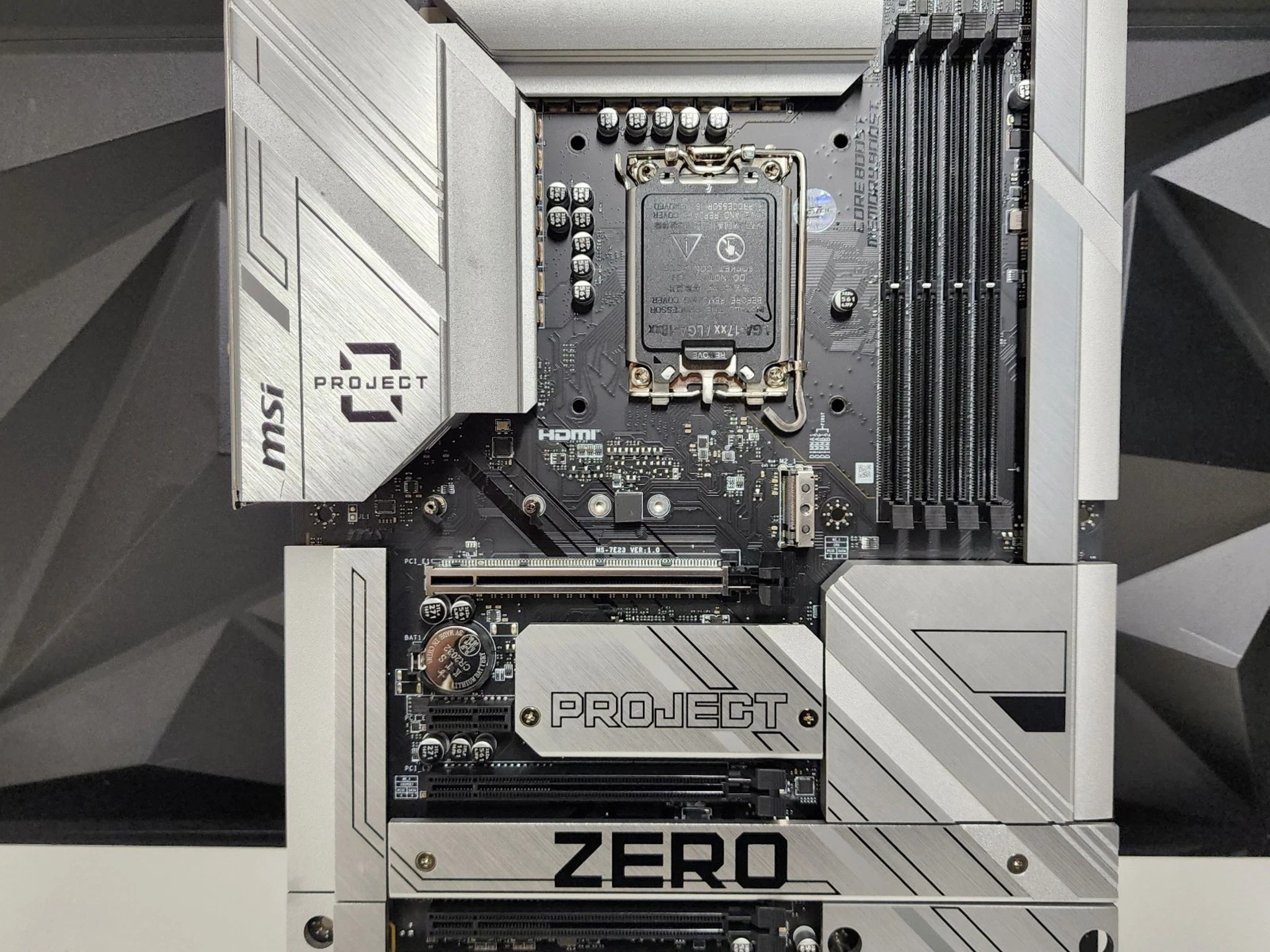 UPDATED BIOS MSI Z790 PROJECT ZERO WIFI DDR5 LGA1700 ATX MOTHERBOARD