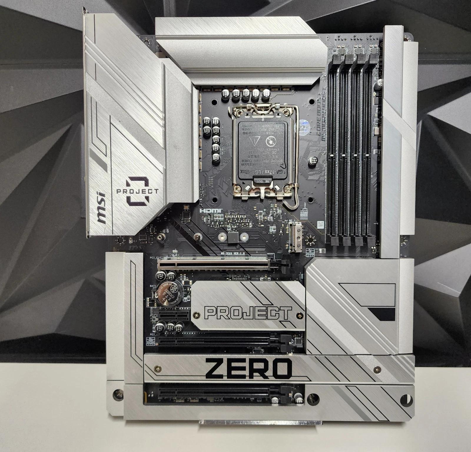 UPDATED BIOS MSI Z790 PROJECT ZERO WIFI DDR5 LGA1700 ATX MOTHERBOARD