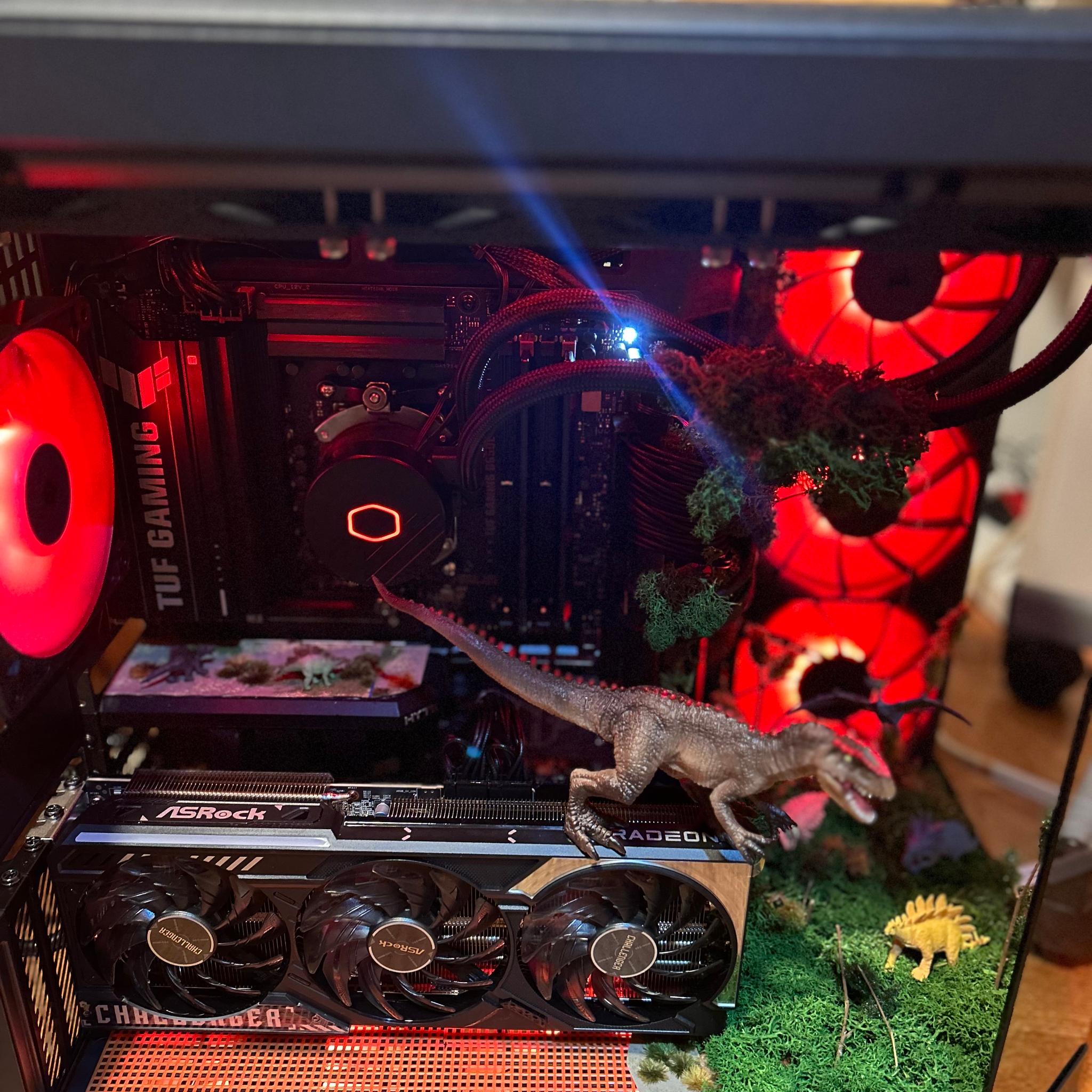 Brand New, Stealthy, and Jurassic Custom Build with interior decor and a perfect fit into your setup